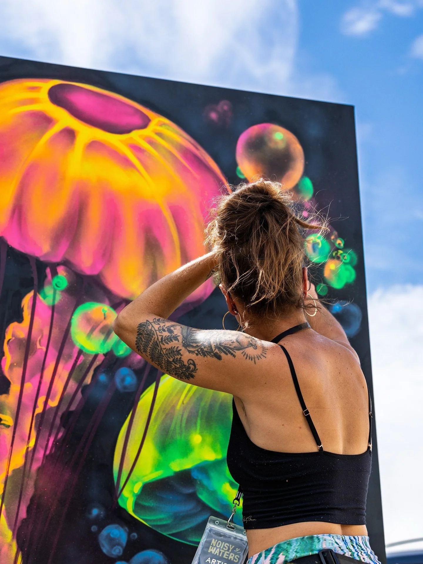 These photos taken by @neverstillstudiophotography  @noisywatersmuralfest with @paperwhalearts are pure magic and capture something so special about being a part of such a wonderful and dedicated organization that ignites creativity in the community,