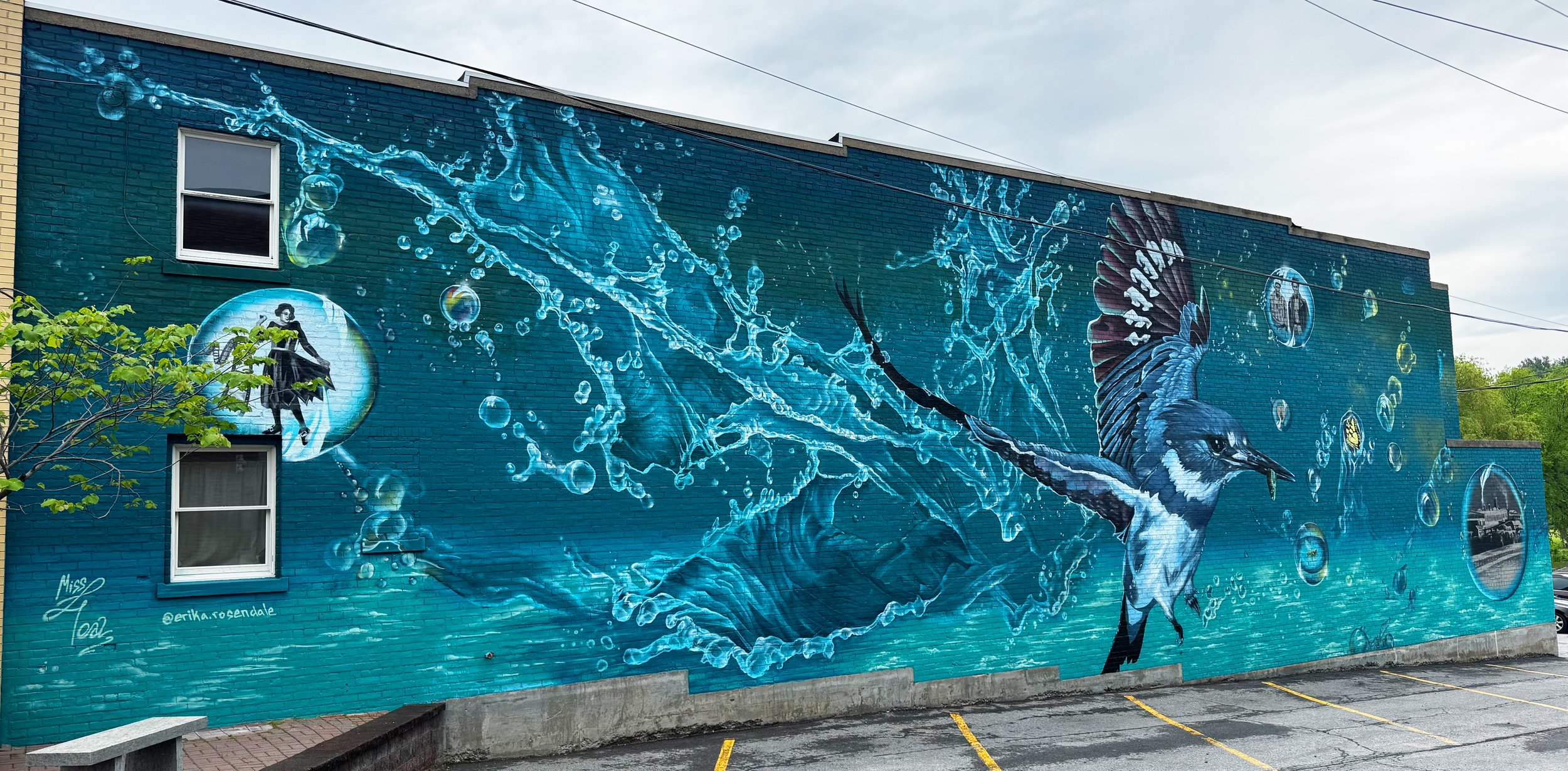 'Water Wonder' - Ausable Theater, Au Sable Forks, New York - North Country Rural Development, aerosol, Summer 2026 