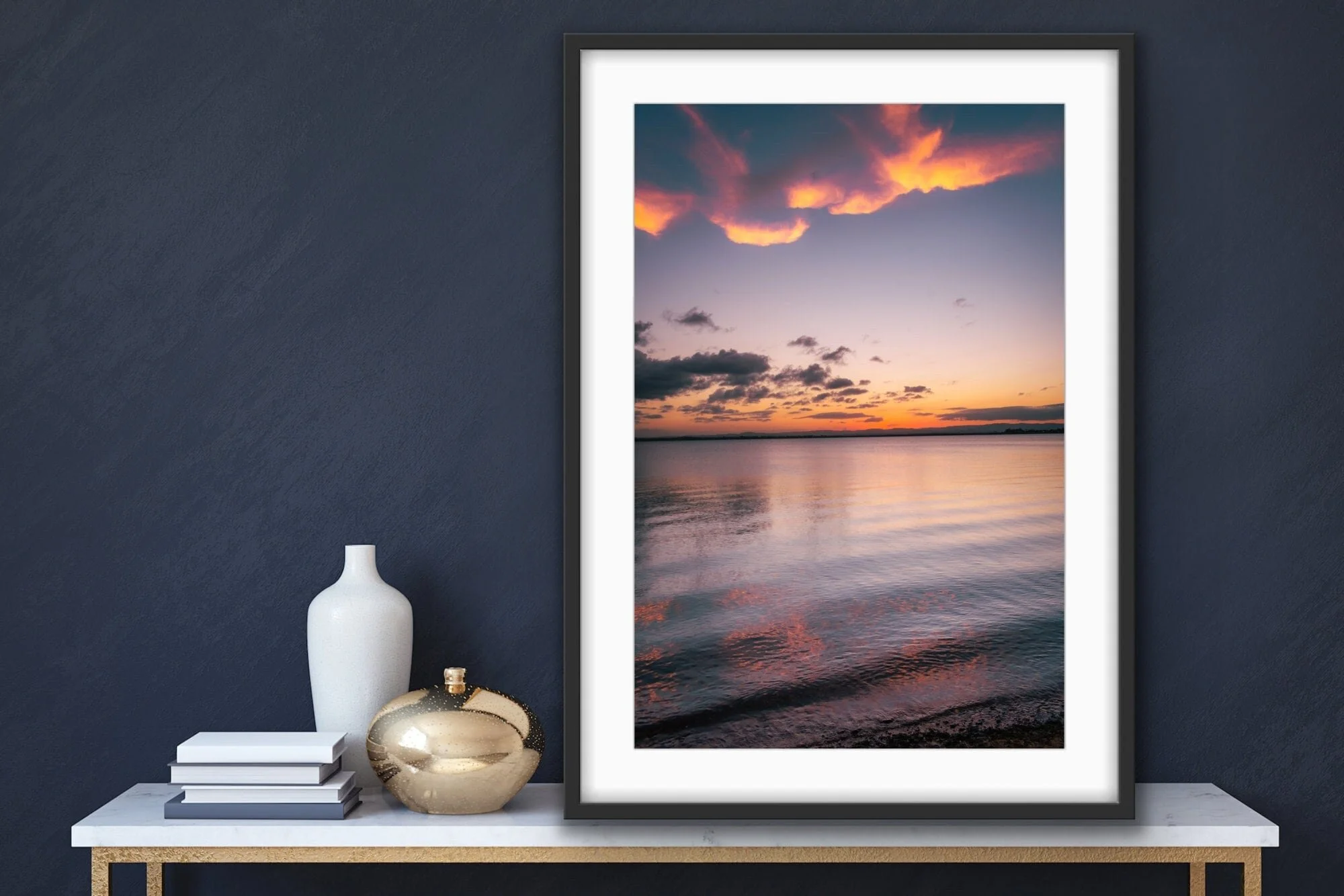 Sunset Photo Print, Beach, Wall Art, Ocean, Australia, Sunset, Brisbane, Nature and Landscape Photography