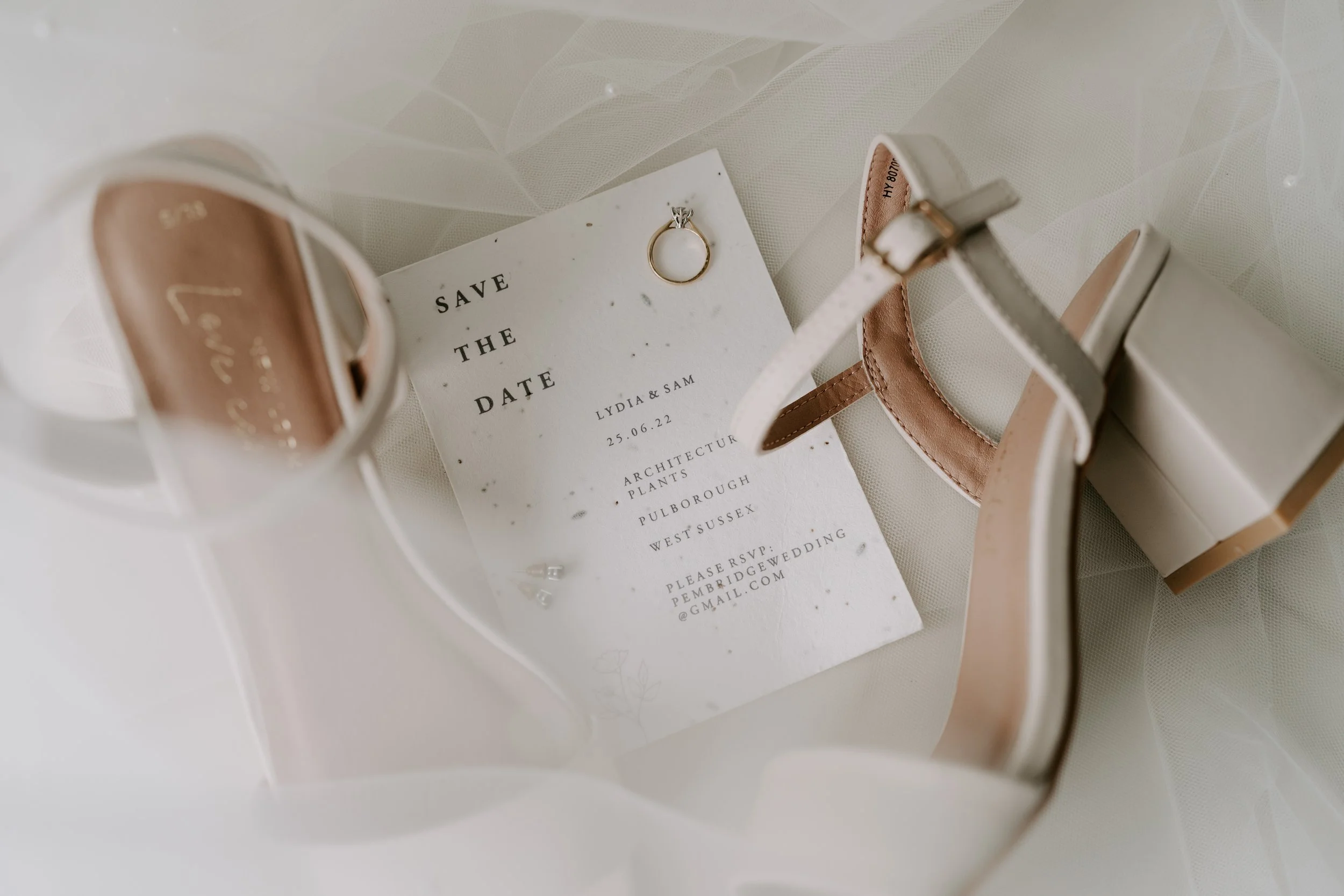 Lux Seeded Wildflower Save the Date - Romy Lawrence Photography
