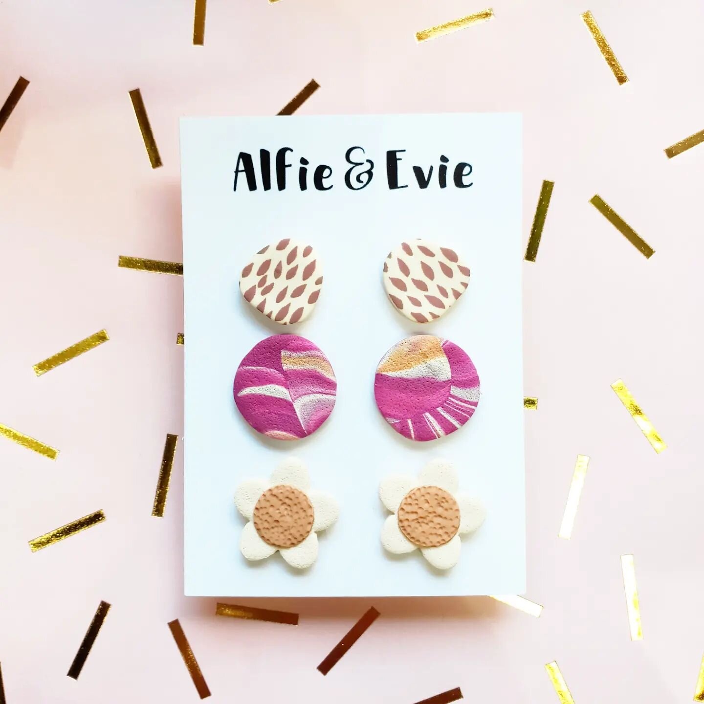 We are so excited to be stocking @alfie.and.evie 
Beautiful earrings with loads of colour and textures for every occasion 💕
