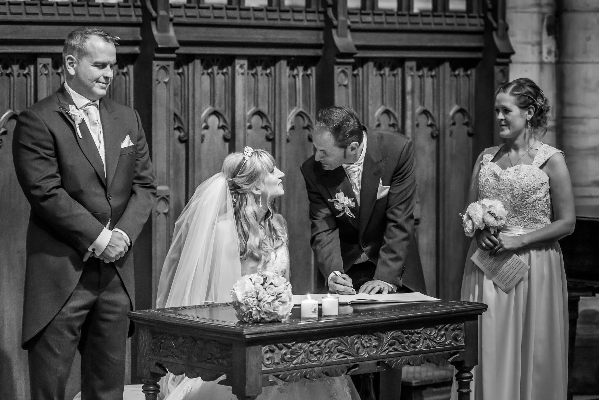 Getting married at historic Selby Abbey, North Yorkshire. Was part of a wedding day dream come true for D & P 