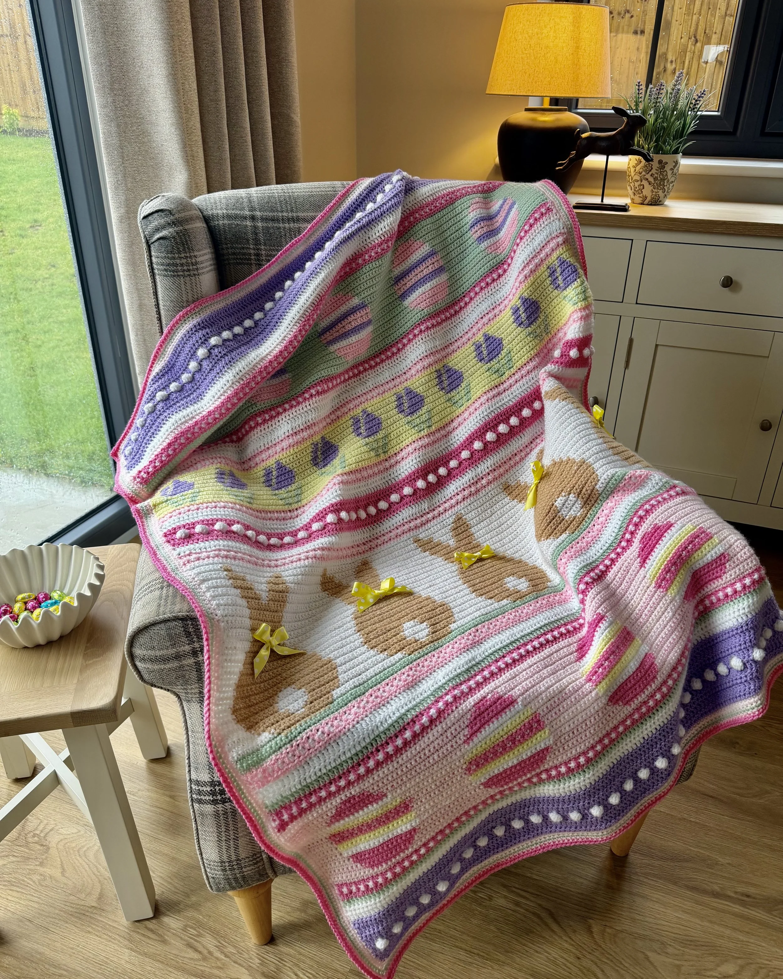 Easter Moments Crochet Blanket Pattern and Makealong
