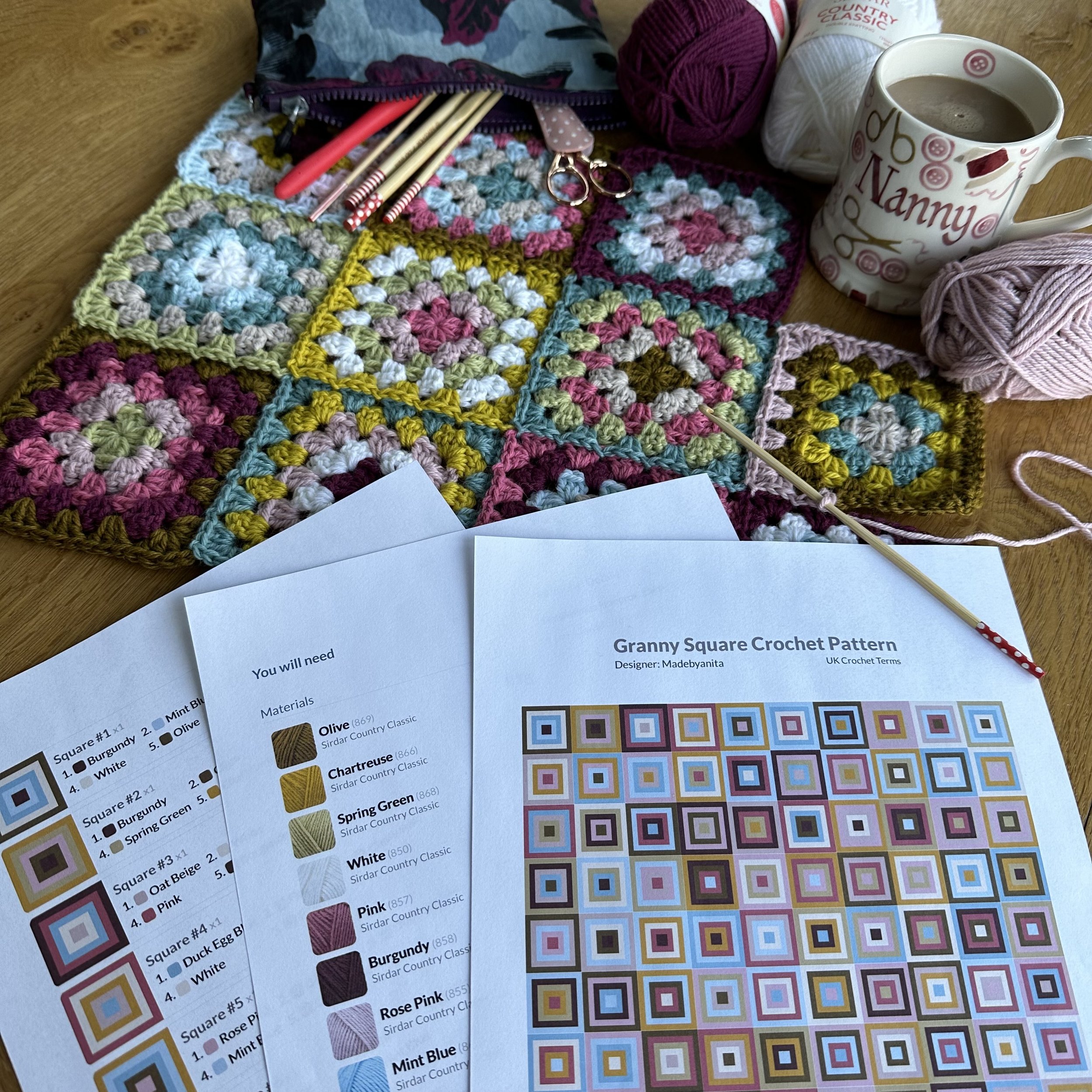 Crochet Studio in Action: Plus the 'No Ends' Granny Square. — madebyanita