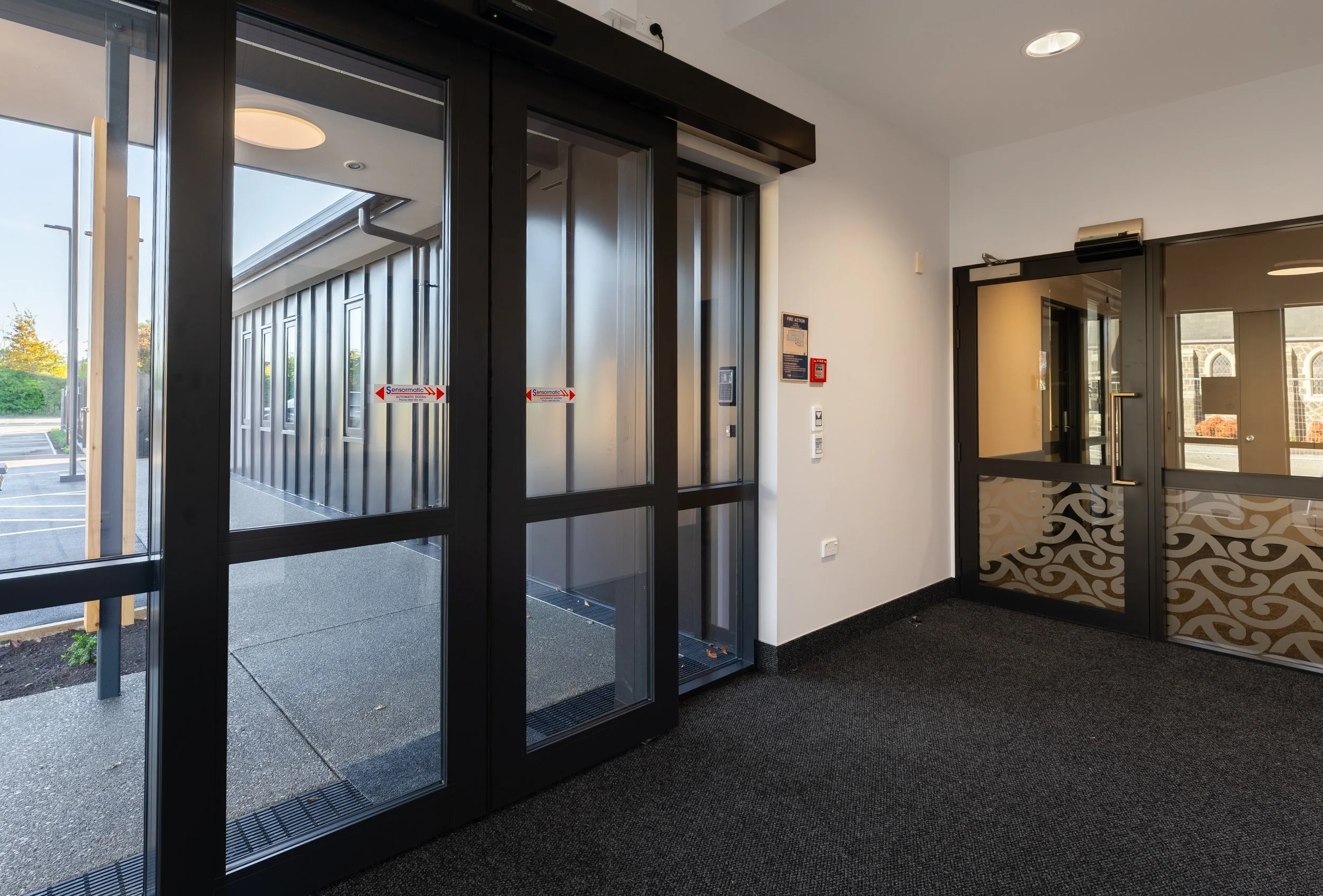 Inside foyer of Enliven building