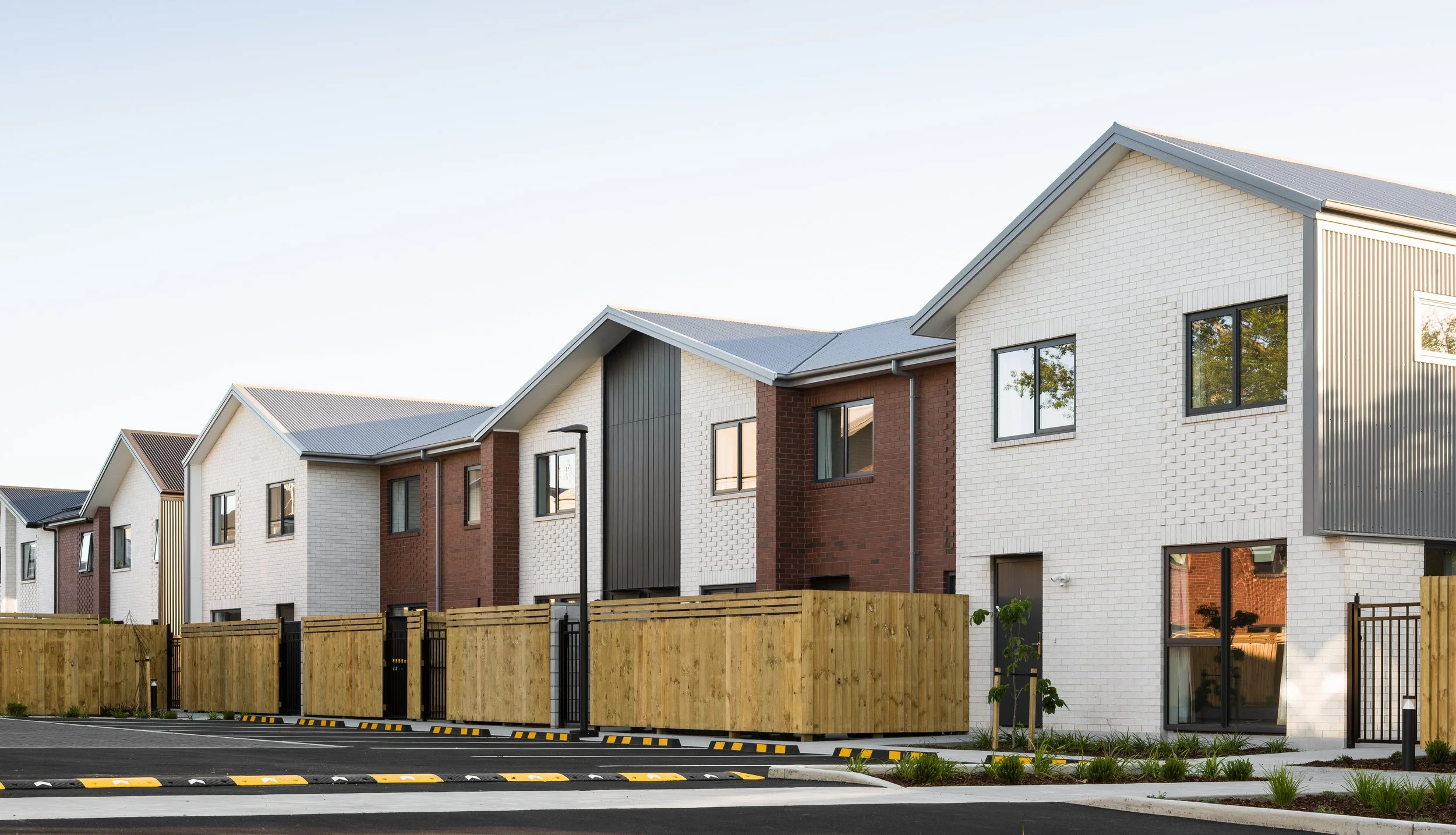New dwellings in Three Lanes housing developement.
