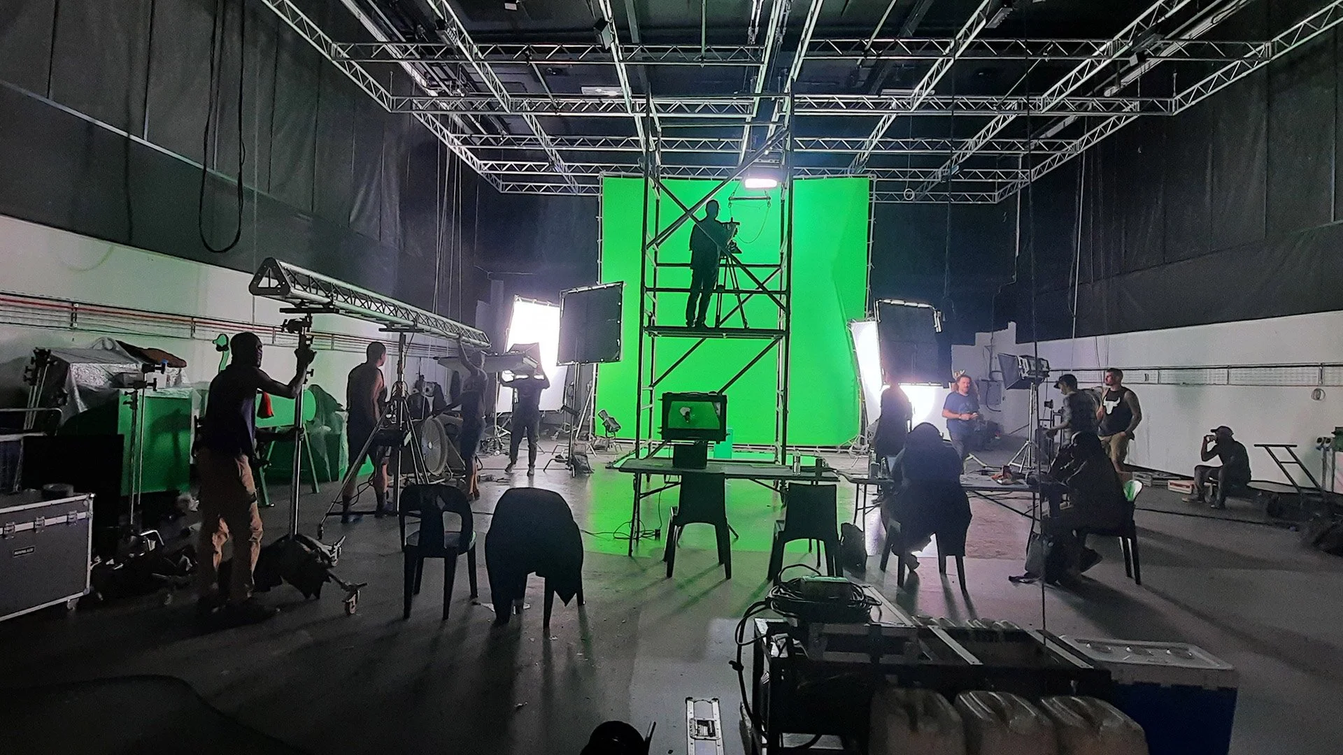 Green screen video production for 'Last One Laughing South Africa,' Prime Video TV Show.