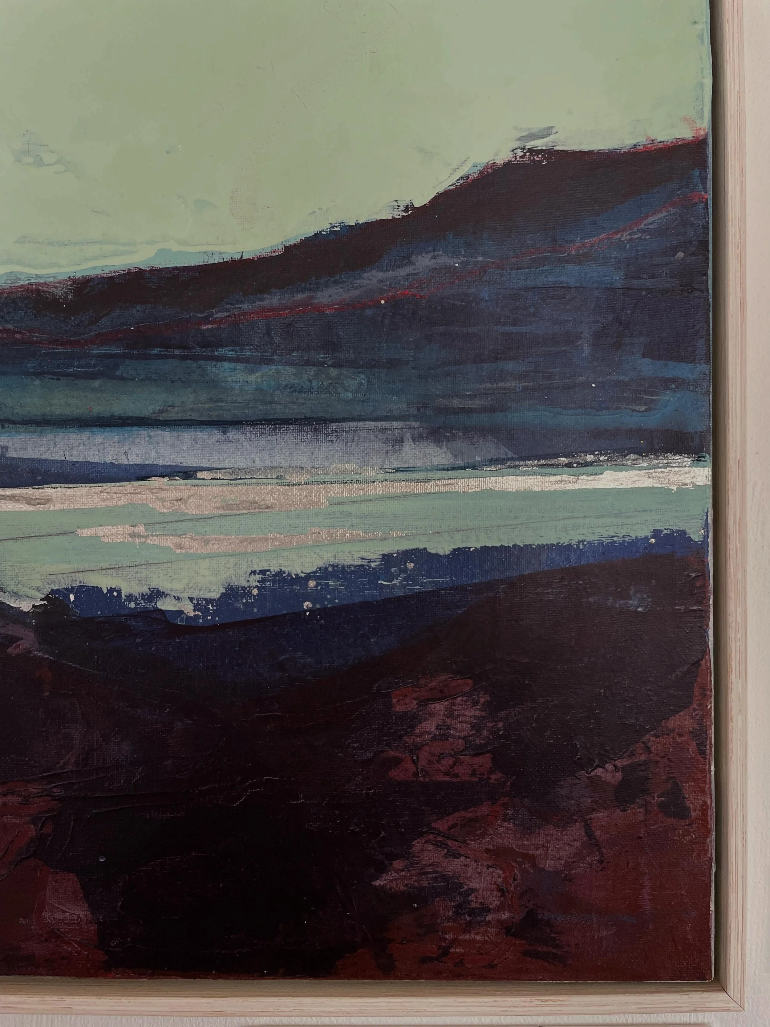 P O R T A L

I was really pleasantly surprised to get a positive response to this one over weekend ( shocked n stunned) 

Here&rsquo;s wot I wrote about it :

Acrylic on canvas, 63 x 63cm

Black Esk Reservoir is a few miles from my studio. It&rsquo;s