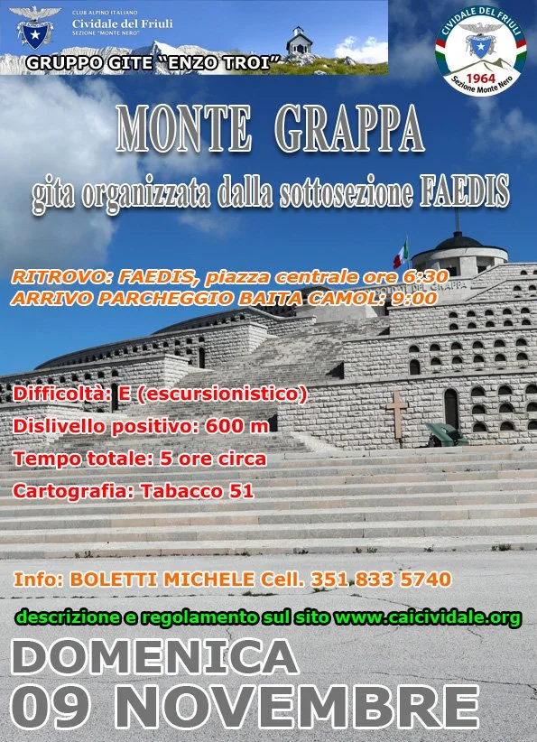 SOTTOSEZIONE FAEDIS - Monte Grappa (E)