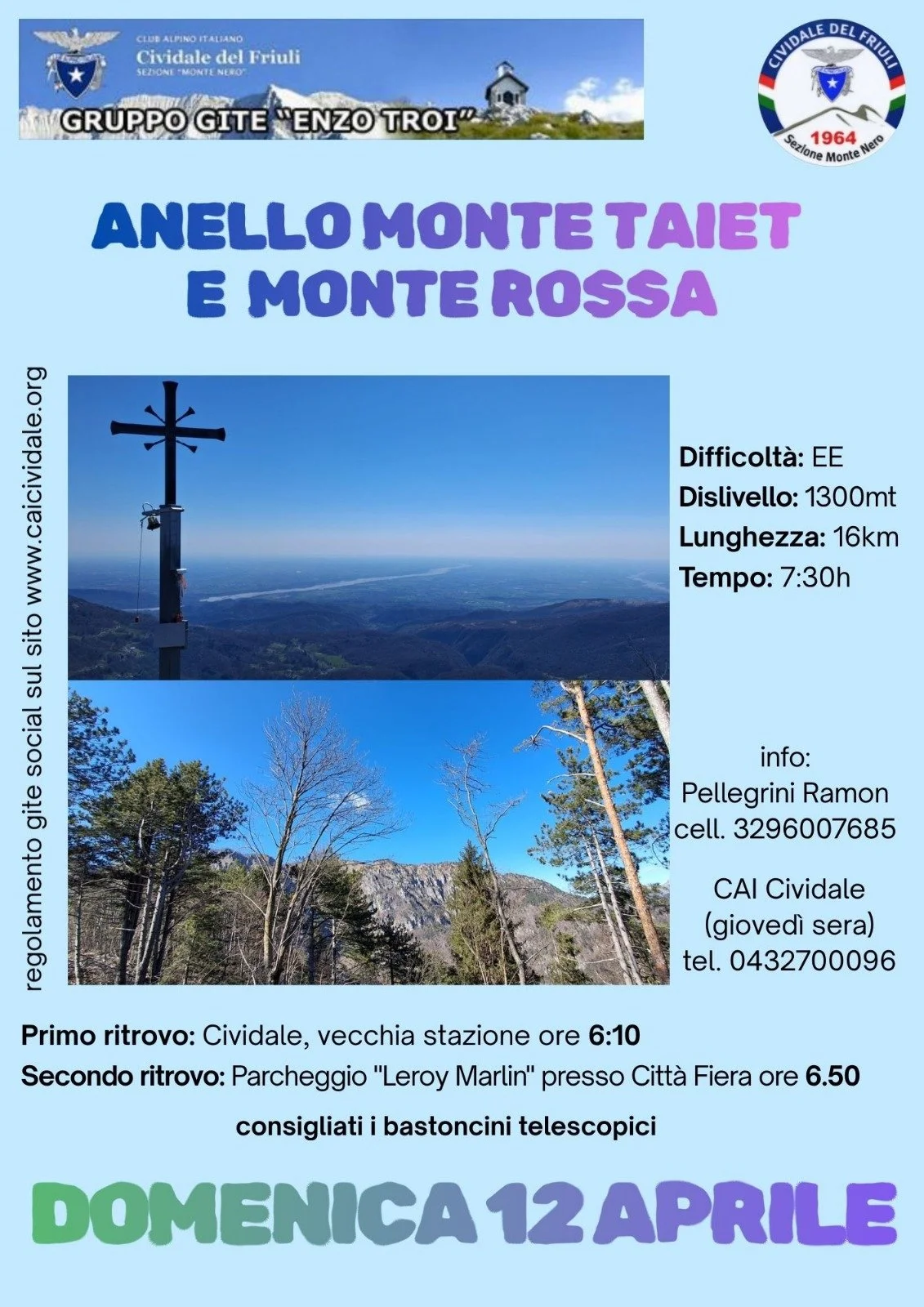 Anello Monte Taiet e Monte Rossa