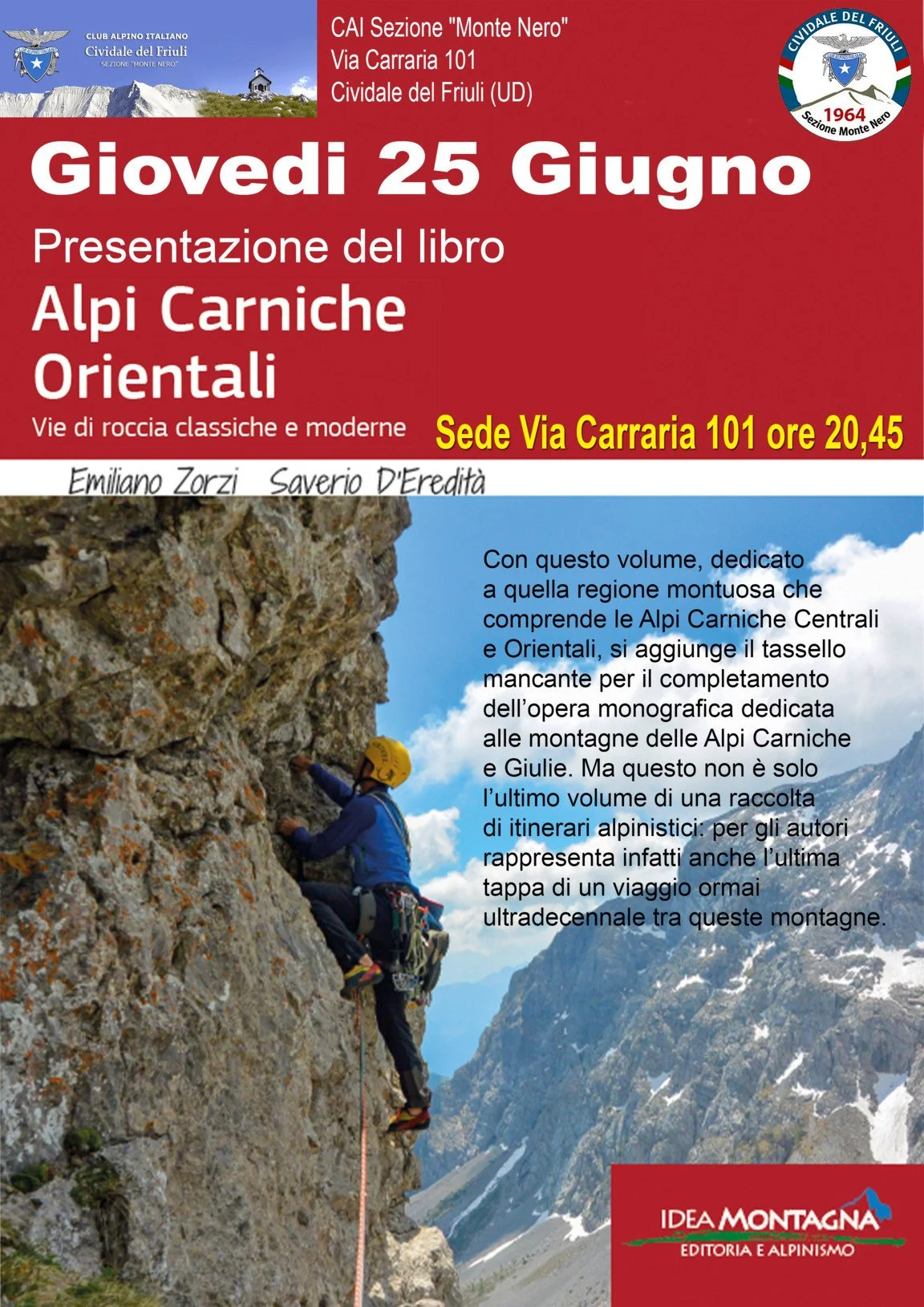 PRESENTAZIONE libro Alpi carniche orientali