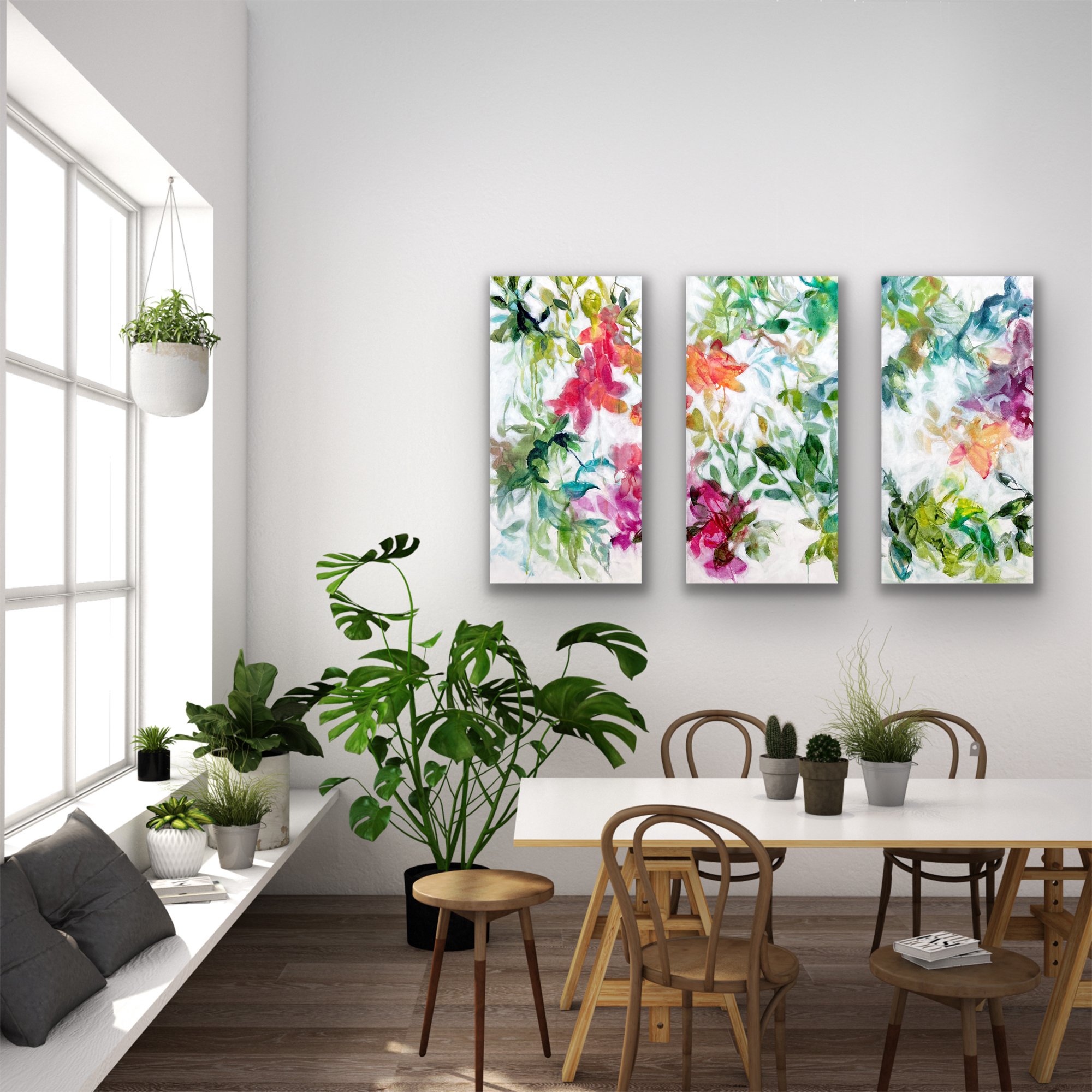 Summer Garden Triptych All InSitu.jpeg
