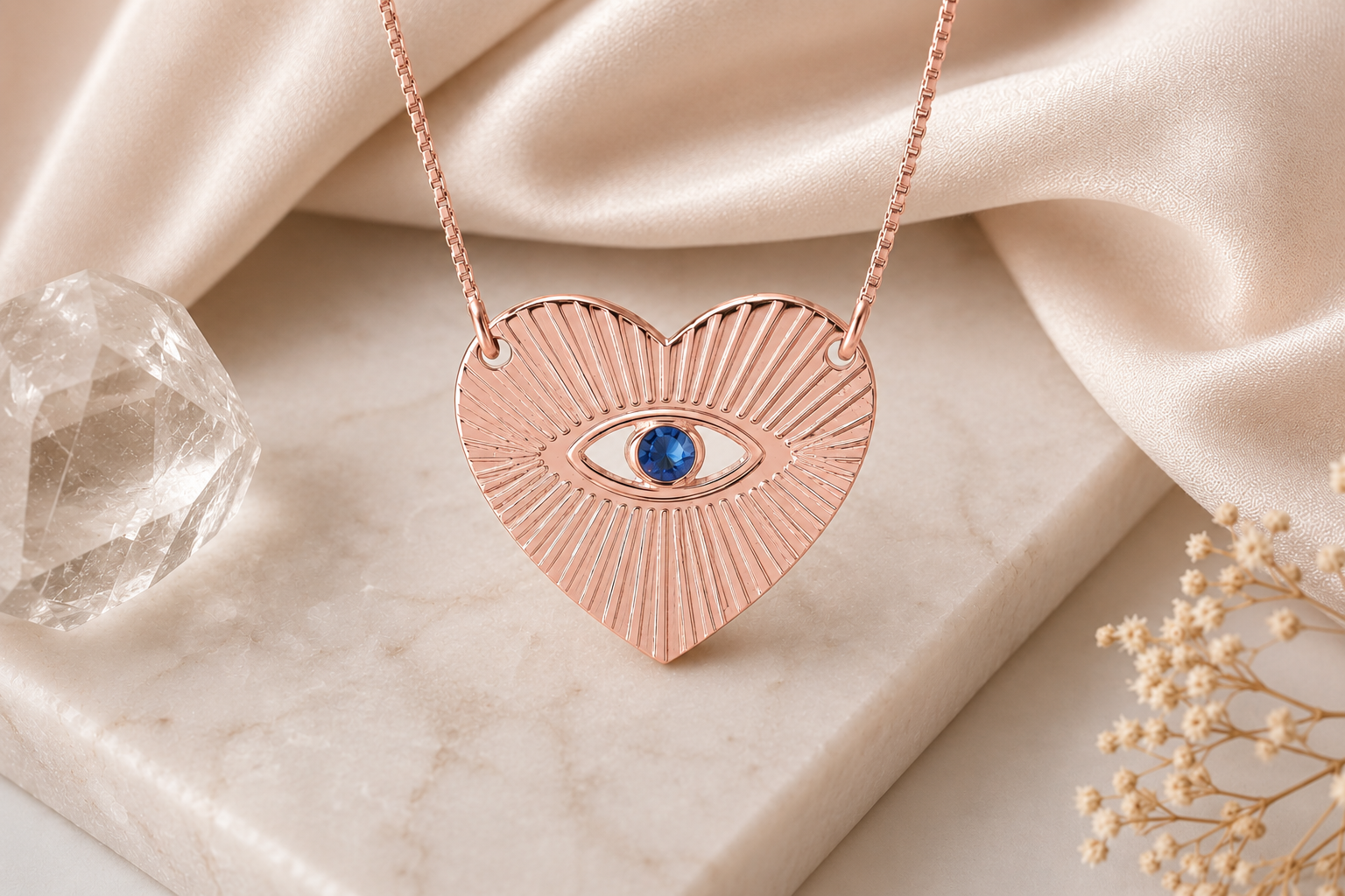 Amora Oculus Heart Necklace