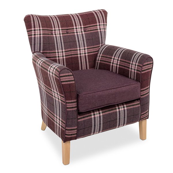 Gainford Low Back Chair burgundy