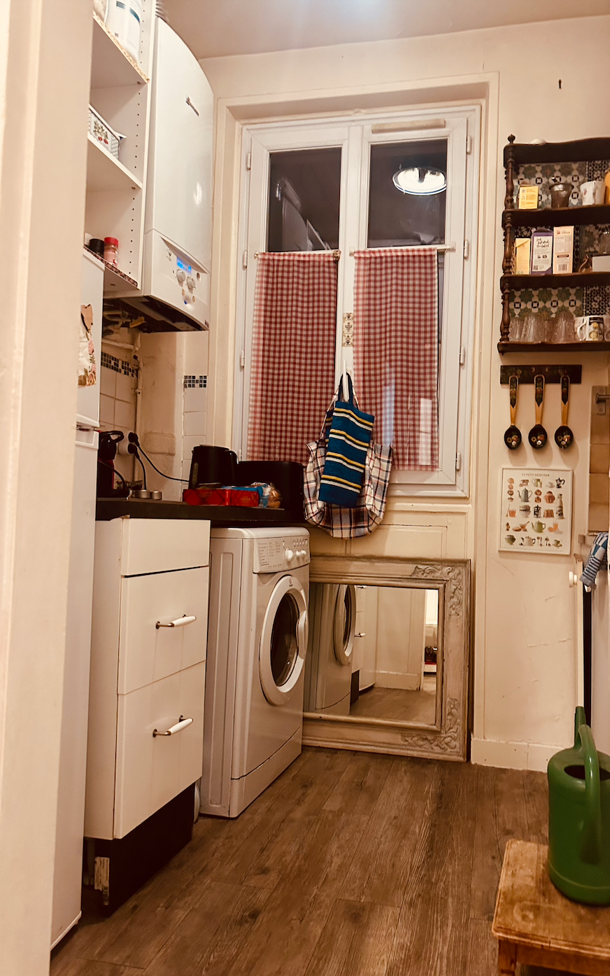 Gorgeous apartment photos taken by Petite Paris guests ari, abigail and Emerson who stayed Dec 2025 - Jan 2026