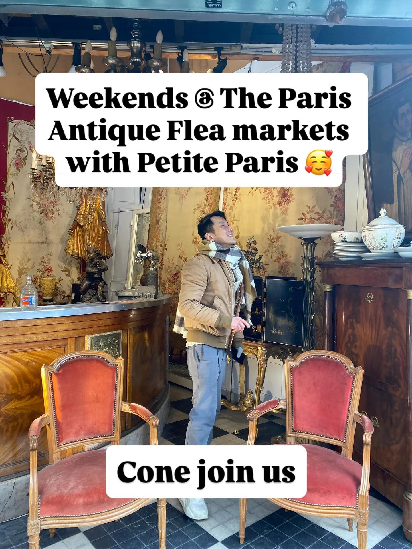 Weekends in Paris are meant for fun Antique Flea Market rummaging, with Alvin and I 🥰 which is why I've included it of the Group Trip this March. For all my wonderful solo travellers who have signed up to this first Petite Paris Solo meet Up Trip fo