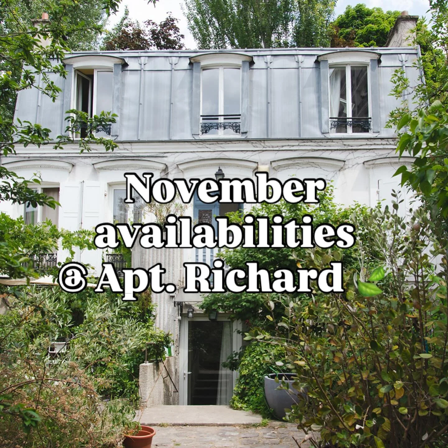 For all those crazy Paris November flight sales I keep seeing (must remember to keep sharing them with you) especially out of the US....here is an Autumn beauty thats PERFECT for the in between seasons, the autumn leafy month of November....Apartment