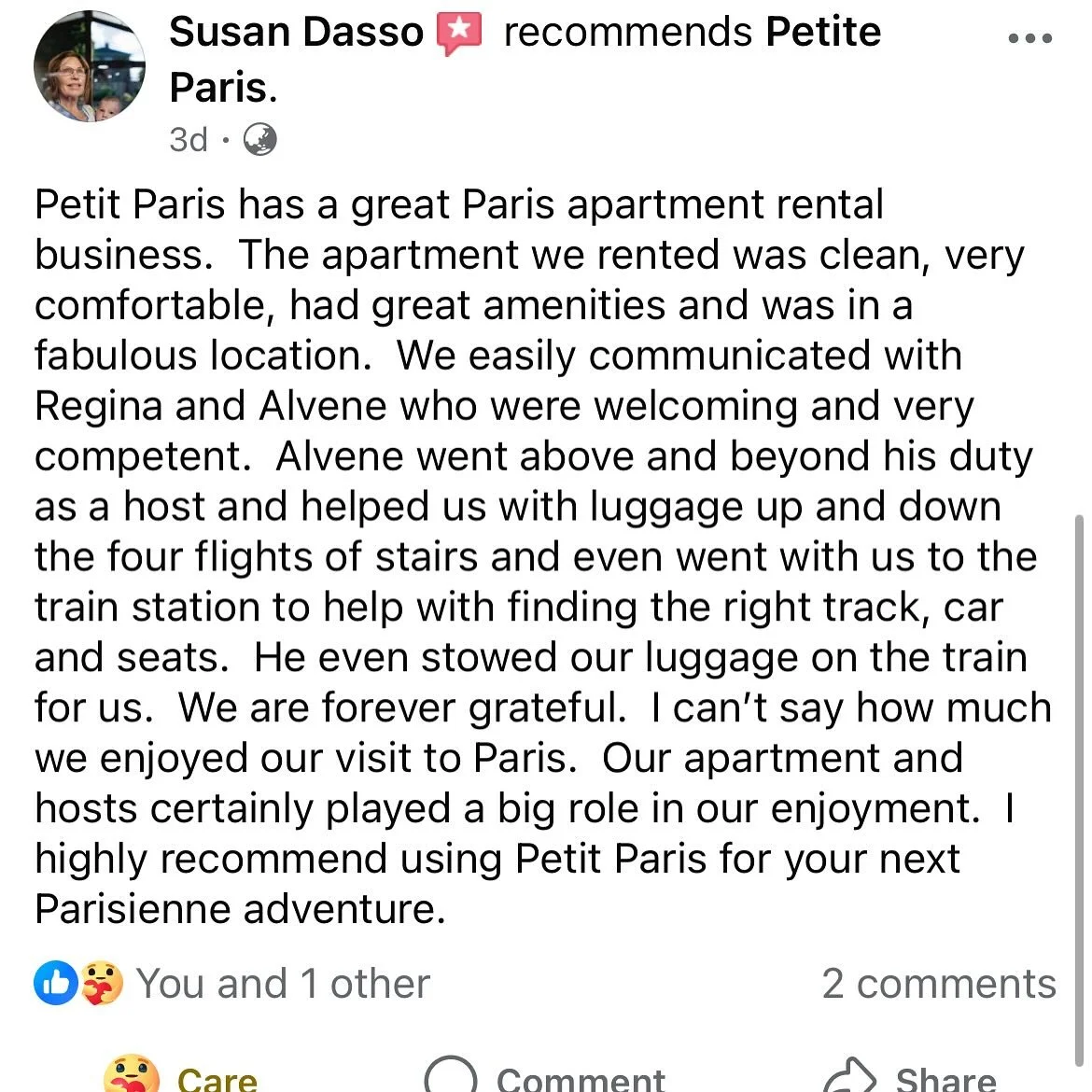 If you have been 'sitting on' booking with Petite Paris - unsure of booking a Petite Paris B&amp;B home and ALL of my love and recommendations for these homes haven't been enough, then maybe my amazing guests incredible reviews ARE!! 🥰 I hope so bec