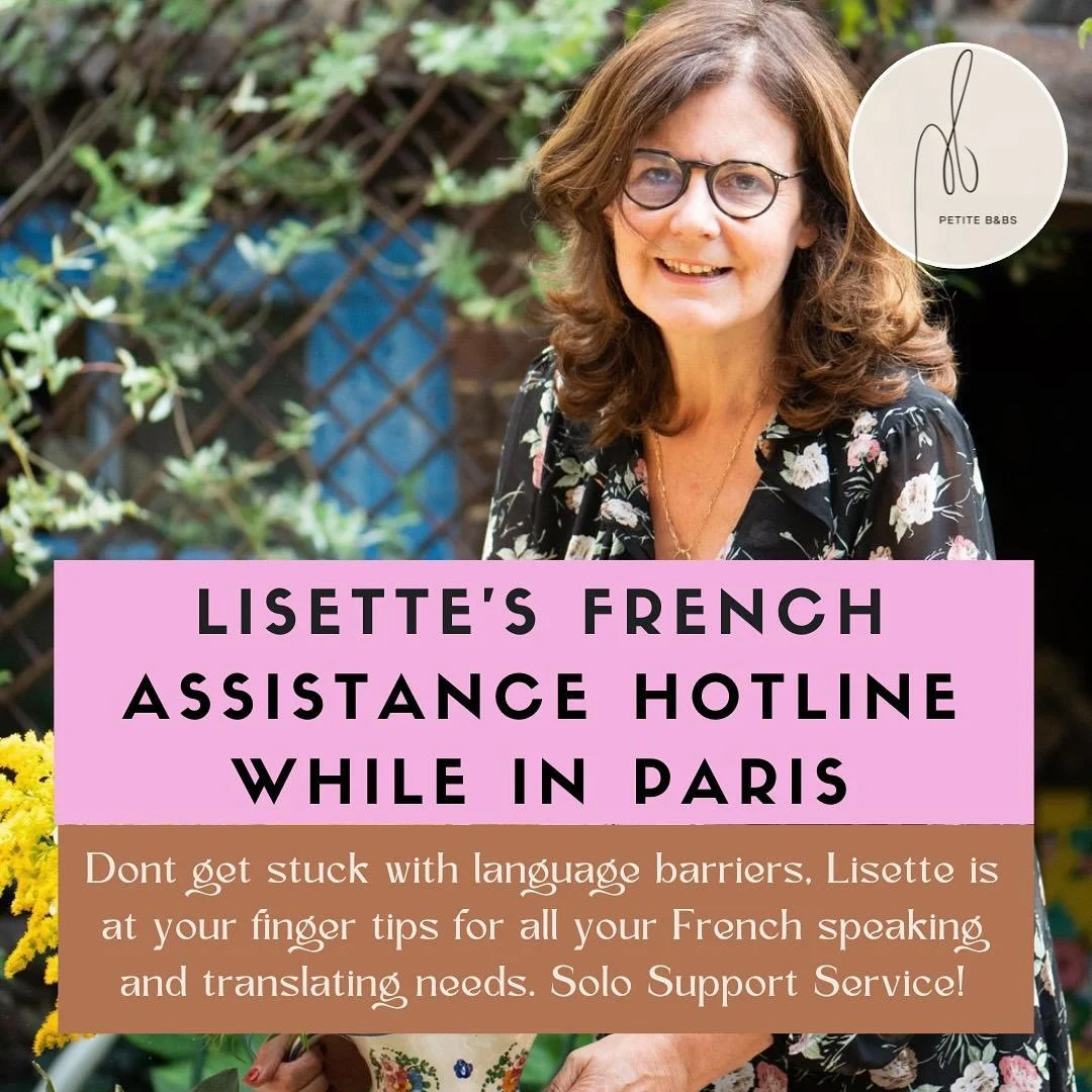 Dear Solo Paris traveller, I have another new wonderful Petite Paris service for you. Lisette Anne my B&amp;B apartment hostess, whom I have been working with for 15 years offering her gorgeous Montmartre apartment to my guests; &amp; who already off