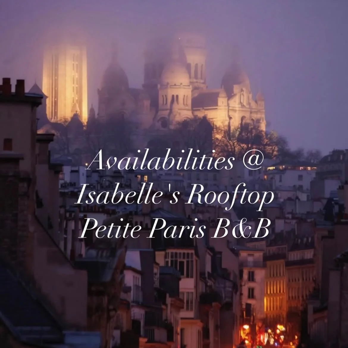 My Paris loves, If you fancy a trip to Paris before July, &amp; you've been eyeing Isabelle's exquisite rooftop garden terrace Paris B&amp;B home, here are the remaining dates 😌 it's the one where all of my guests who want a rooftop city view come t