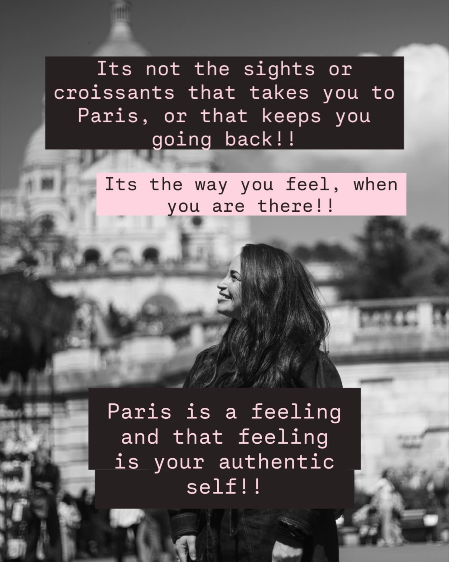 3 Weeks until Paris has me in all the reflections and feels. And you know what??....

You're not going to Paris to see the sights, monuments, or the cheese and croissants. 

Paris is more than that!! It may seem like it's about the sights but it's re