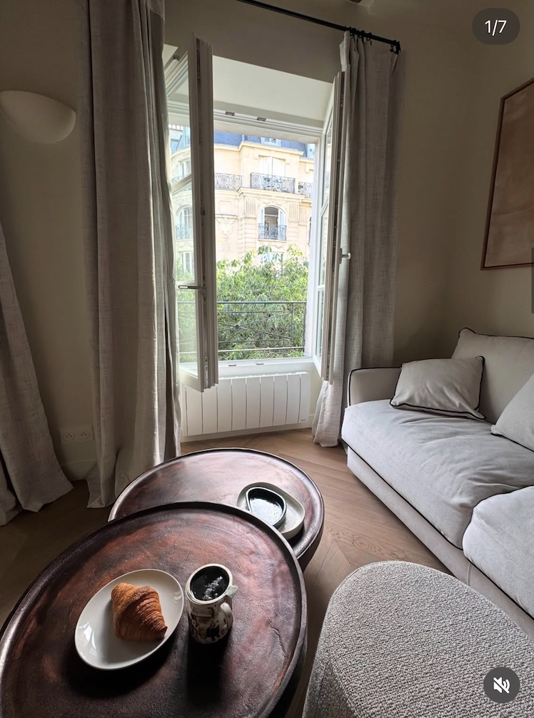 The perfect setting for a morning or afternoon croissant!
