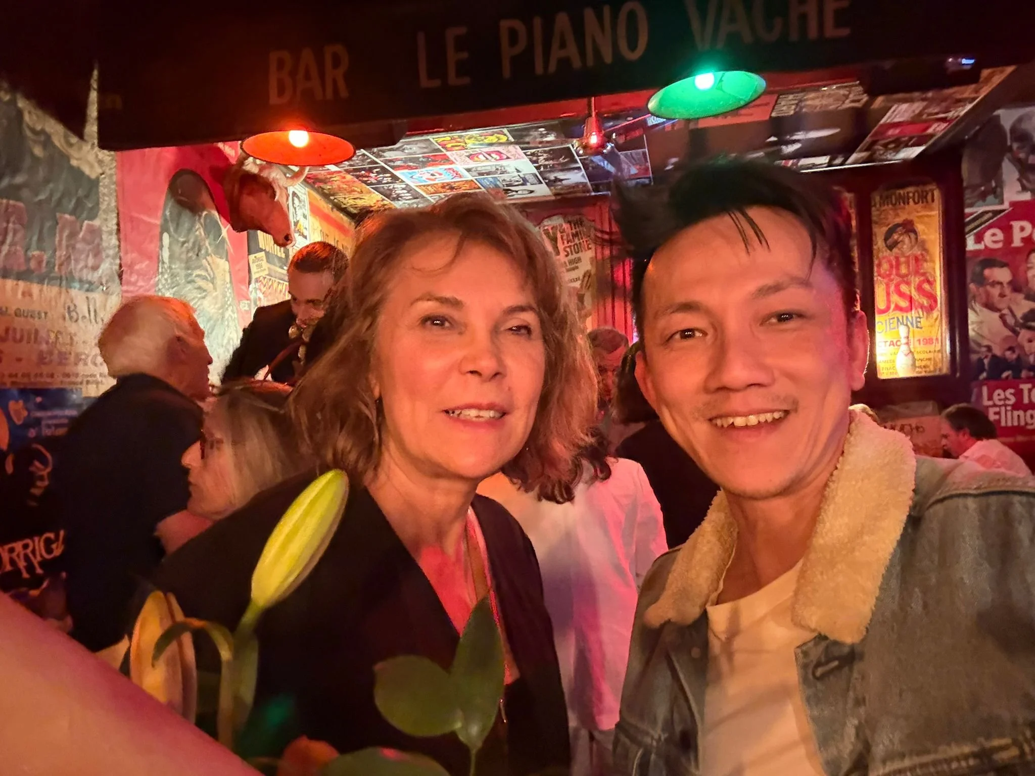 Alvin with a past B&B guest of his and now friend Susan, enjoying more of Paris together - April 2026