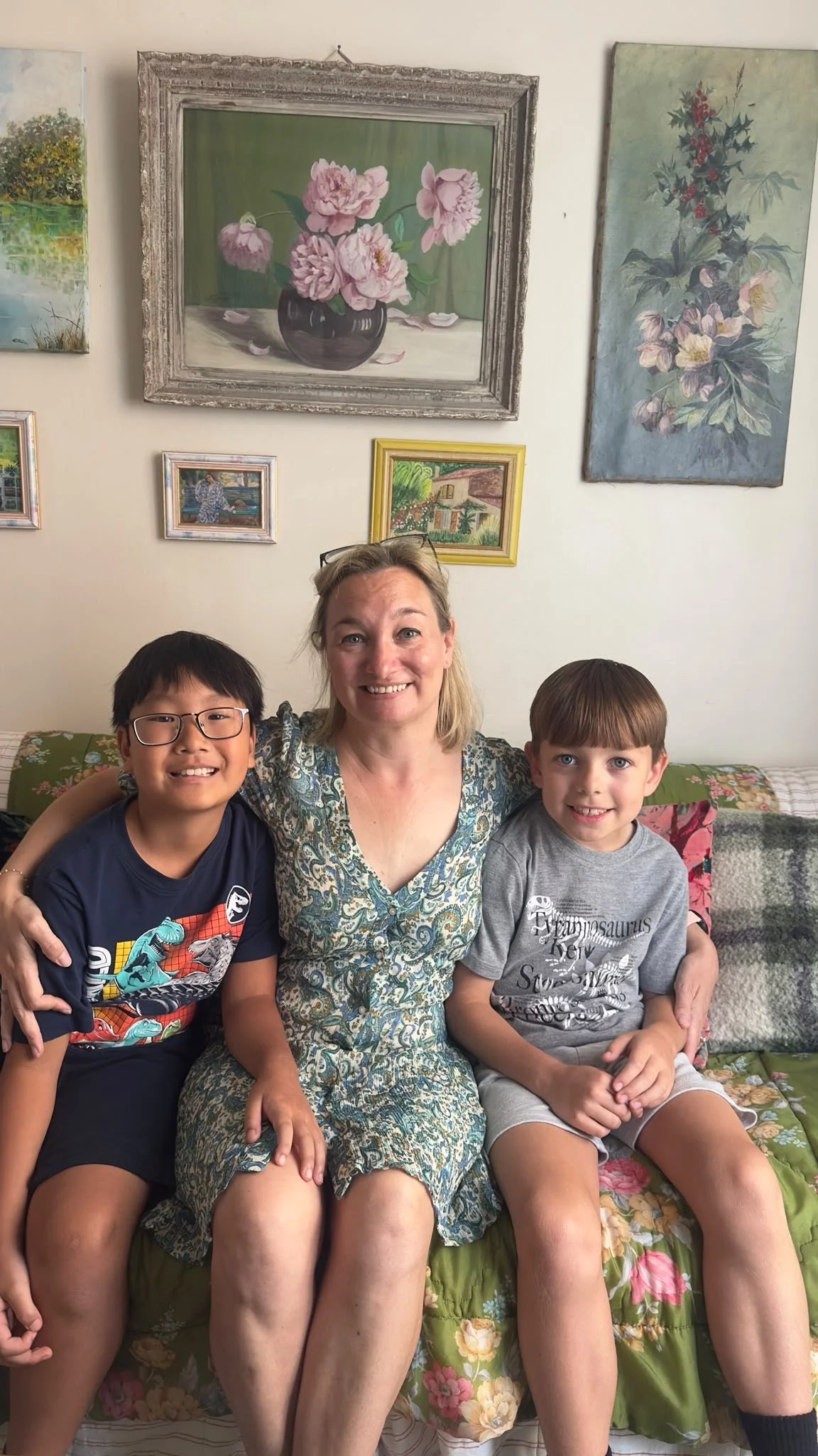 Alana and her boys at Lisettes Apartment - August 2026