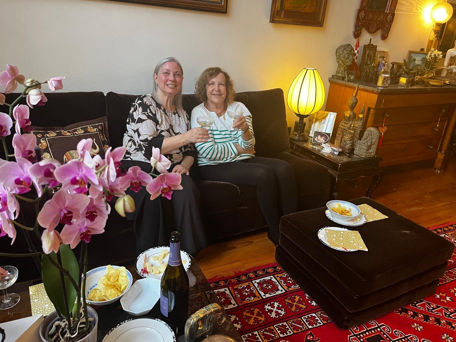 Sylvie with her guest Julia (On Julia's Bday) - May 2025