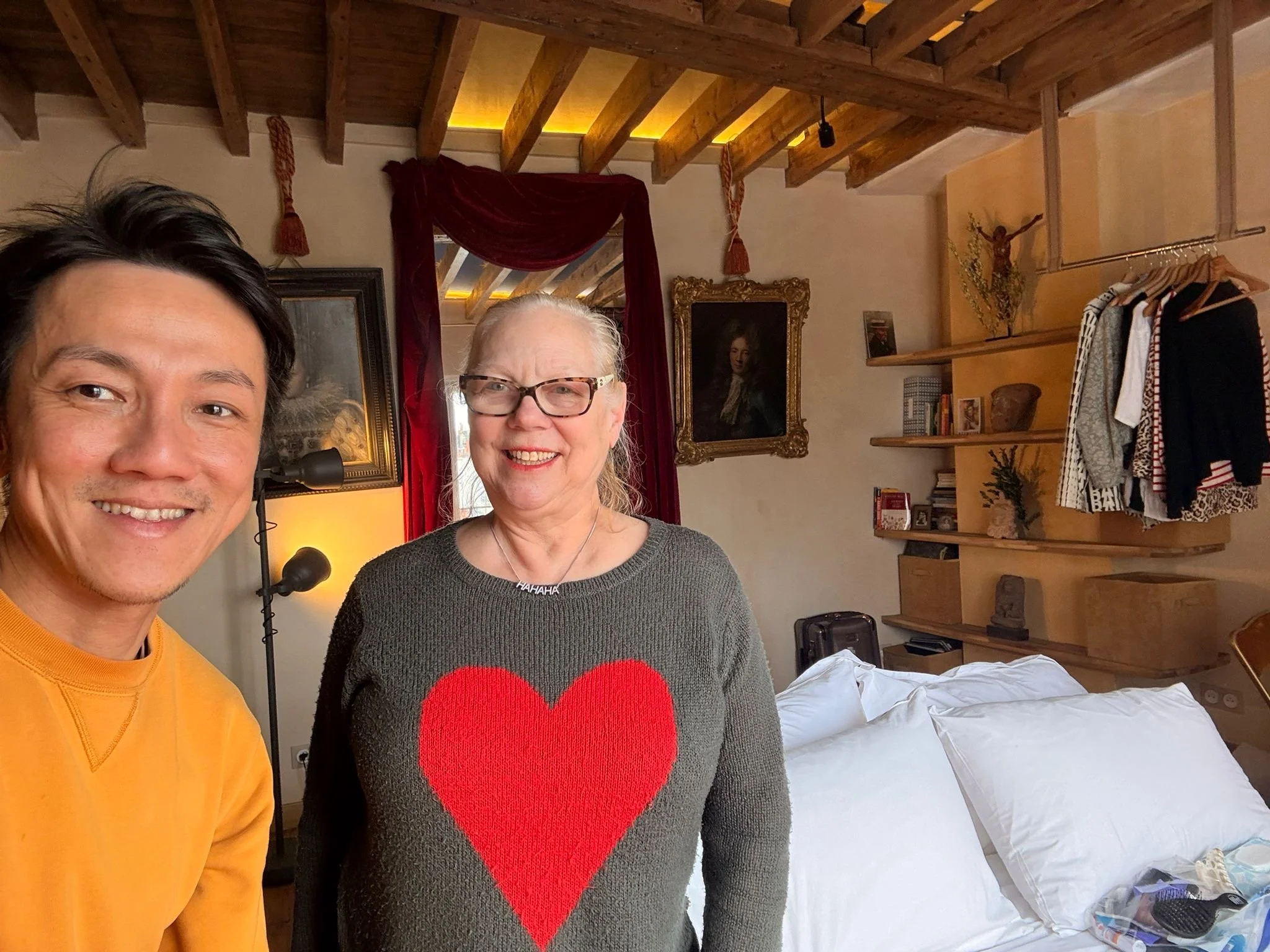 Alvin and beautiful Shellie getting her all prepared at her studio with essentials eggs, rose lol - May 2026