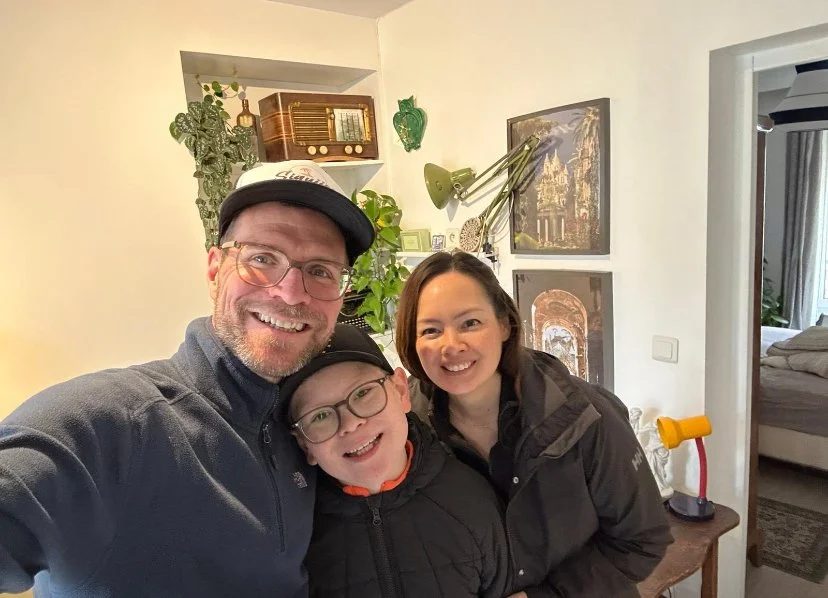 Christine Thut and her family - happy at Apartment Alvin - October 2025