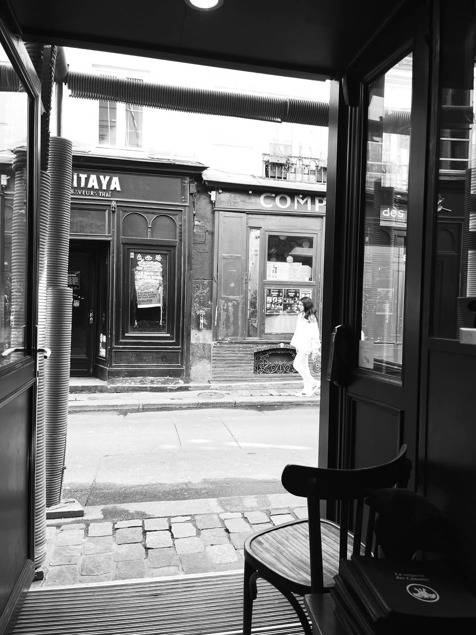 1. Sitting in an ordinary not very pretty, not instagrammed creperie that hasn't been forgotten because its never actually been found. And I find myself feeling both 'forgotten' and found!!