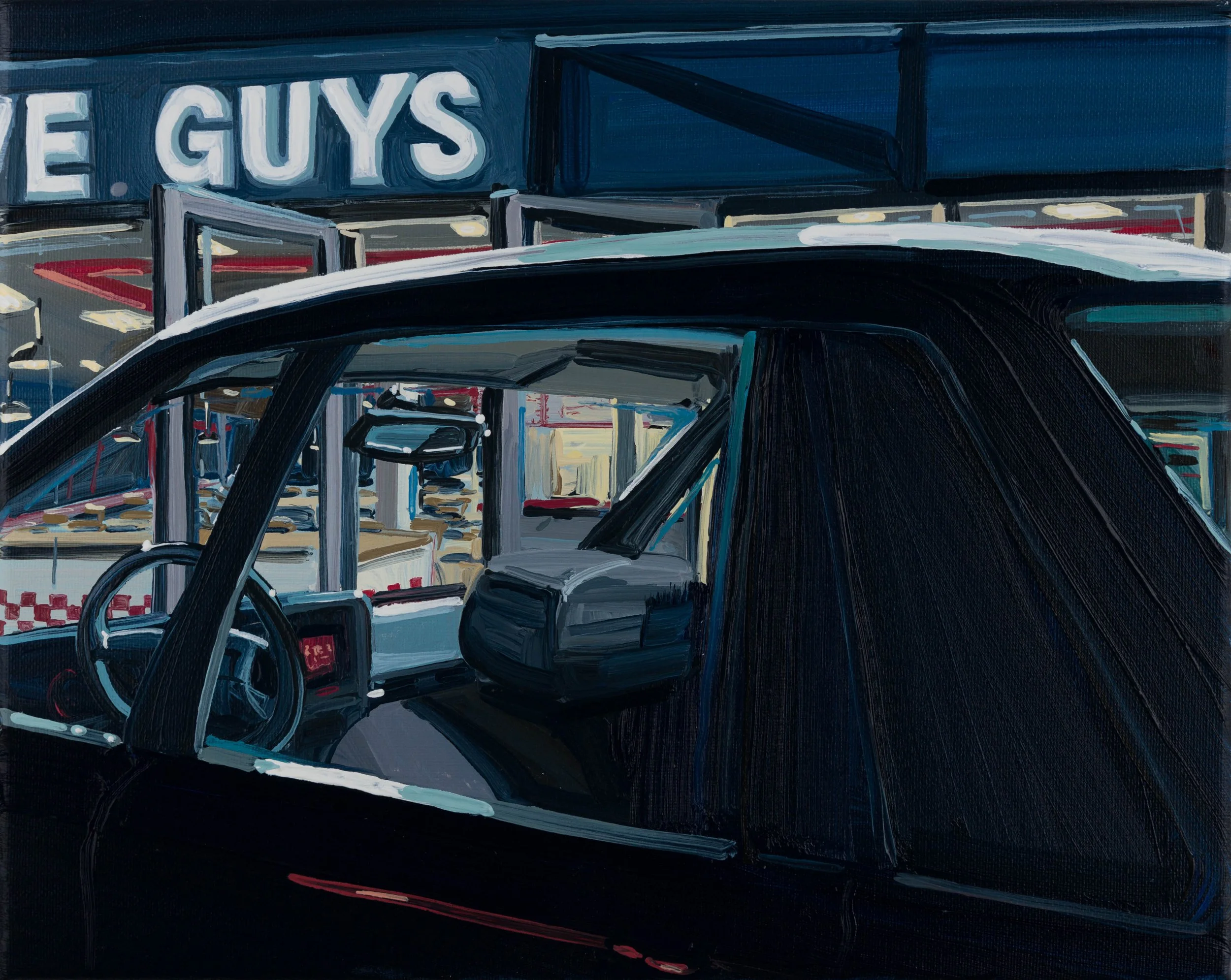 Five Guys, 20cm x 25cm, oil on canvas, 2022 - private collection