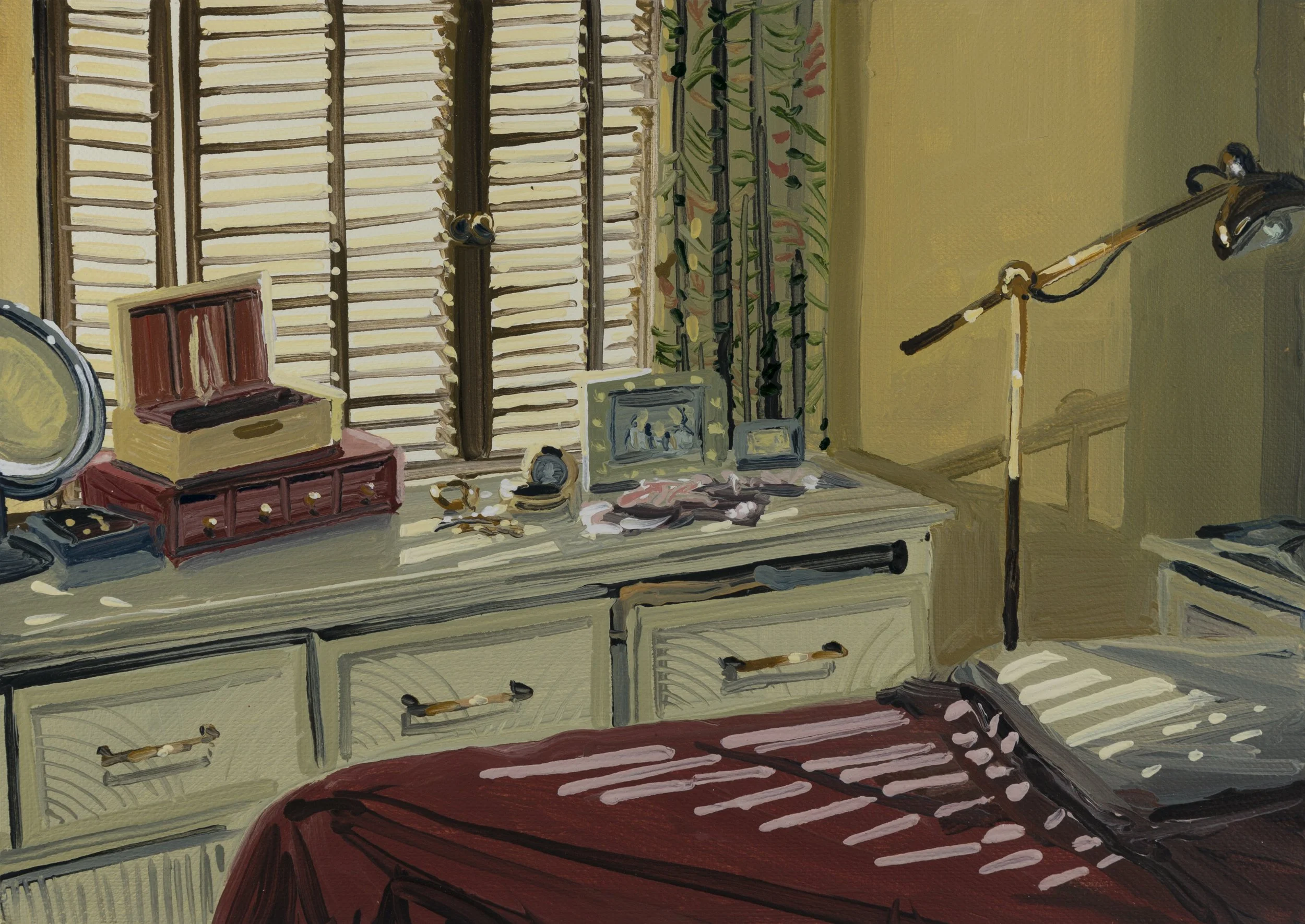 Evening Sunlight, 15cm x 21cm, oil on paper, 2022 - private collection