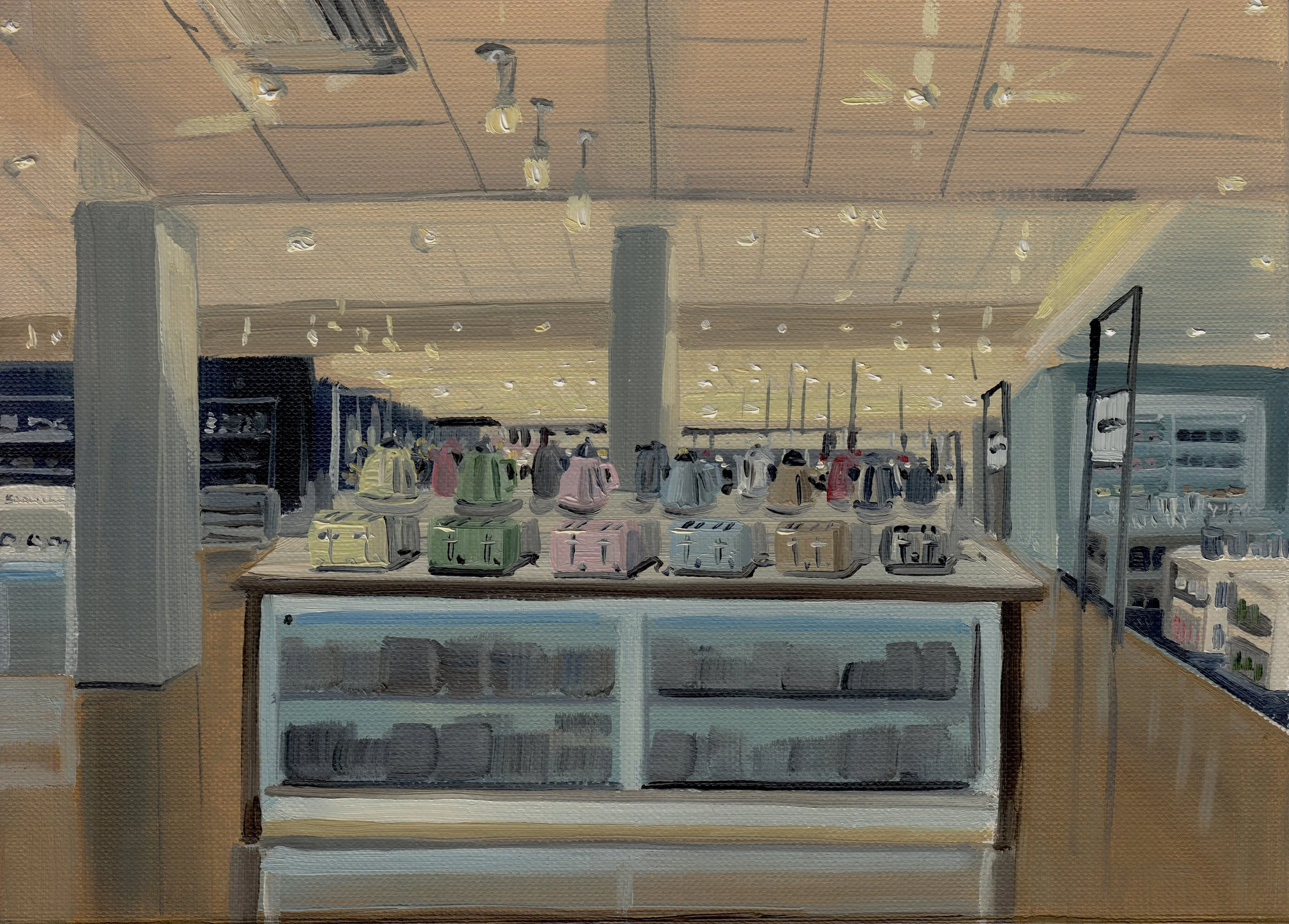 Appliance Study 3, 15cm x 21cm, oil on paper, 2020 - private collection