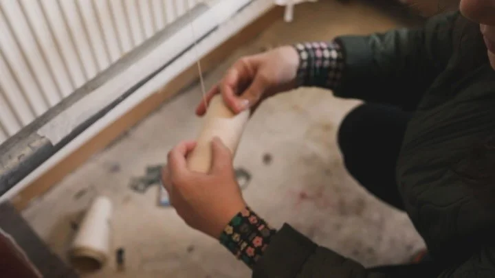 It all starts with the warp. &lsquo;Warping up&rsquo; is like prepping your canvas, stretching your paper etc. . #prep #strongfoundations #warpandweft