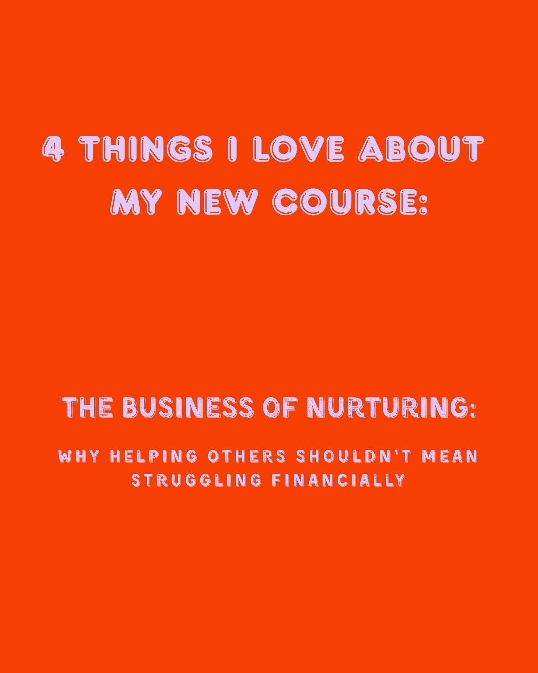 4 reasons I LOVE my new course (and why you might too):
No gatekeeping. No fluff. Just honest, practical support to help you actually get paid for the nurturing work you do.

This one&rsquo;s for the doulas, the dreamers, the heart-led caregivers rea