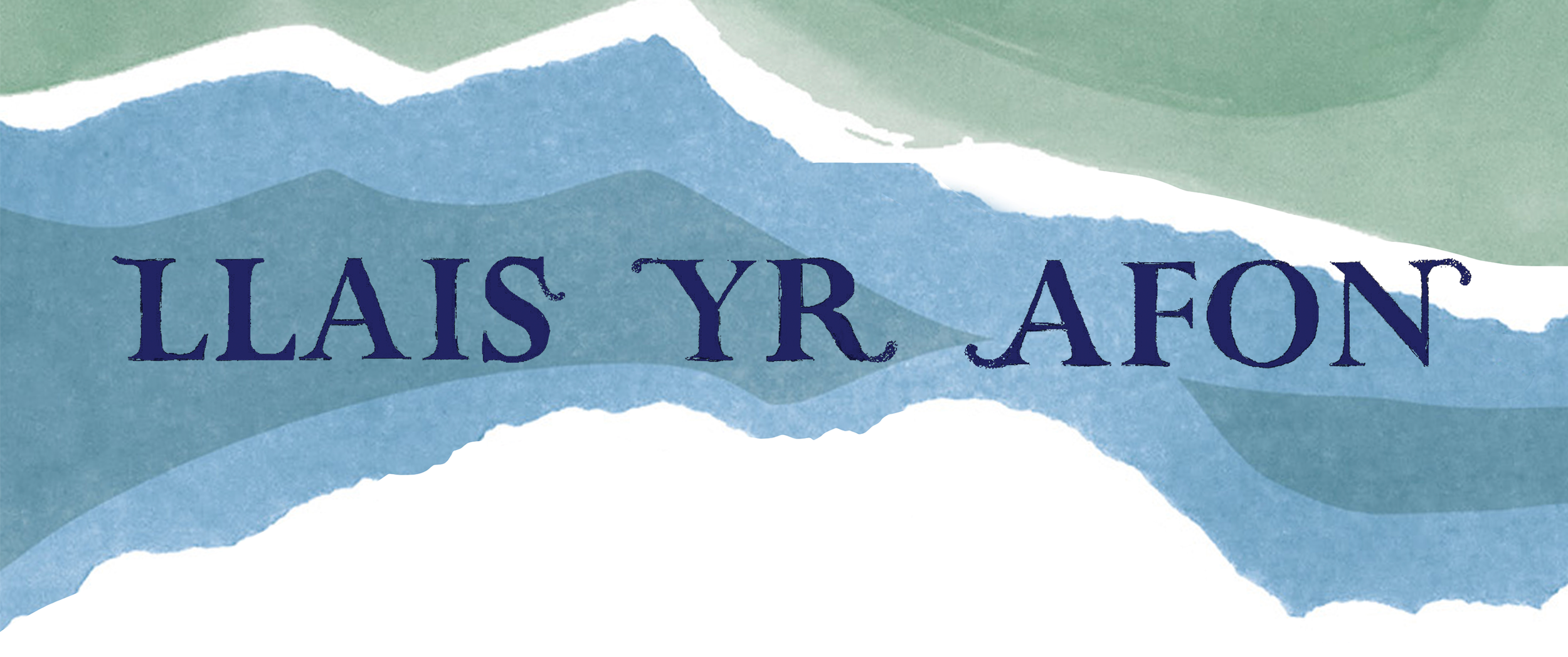 an illustration of the llais yr Afon branding acompanying the project
