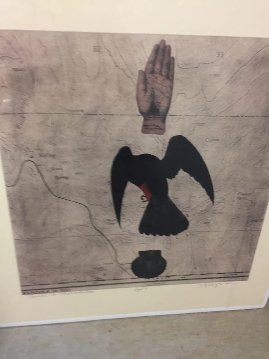 Hand, Bird, Shell, 14 x 14in, $1,600