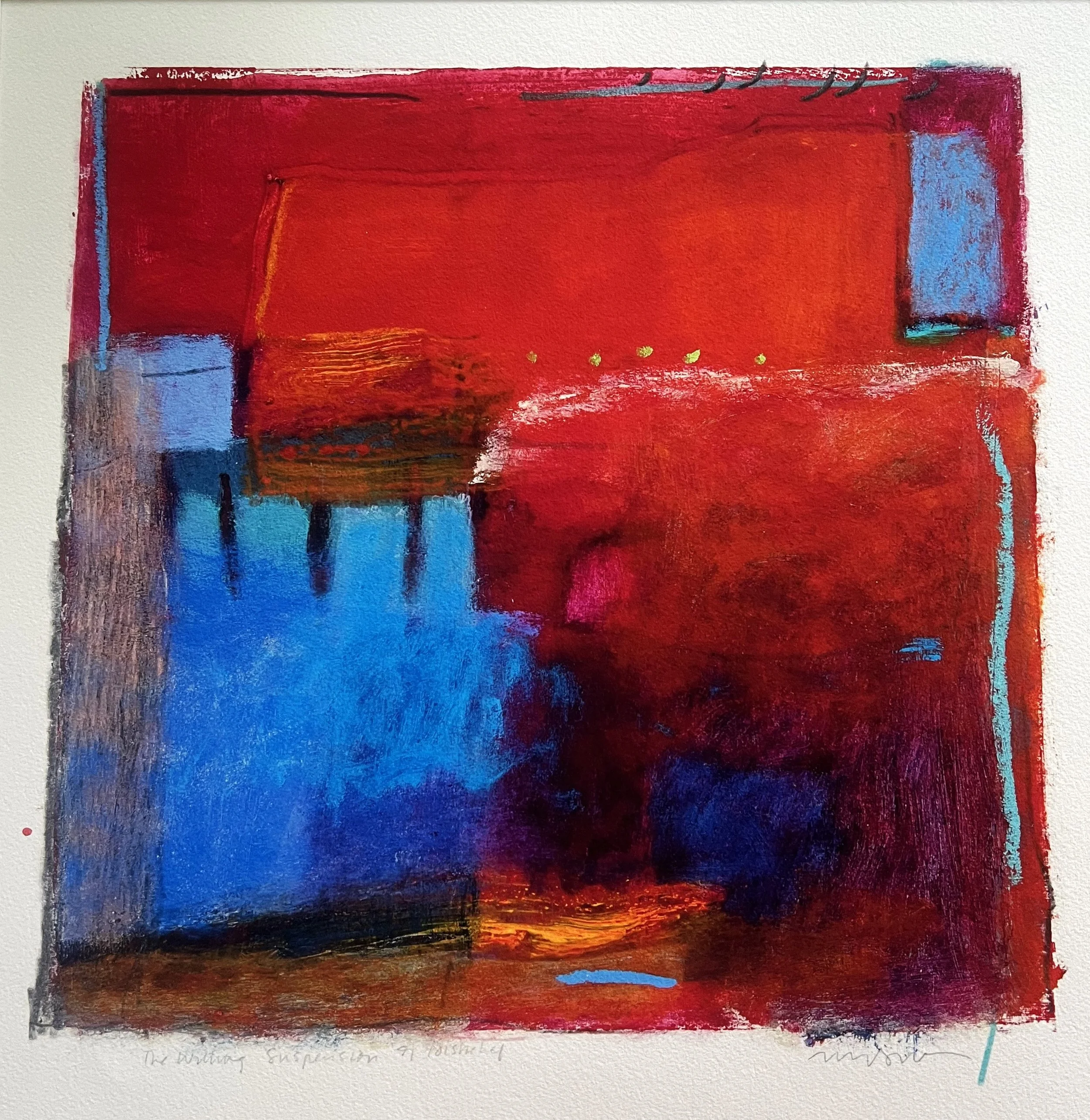 13.5 x 13.5 in, Acrylic on paper, $650.00