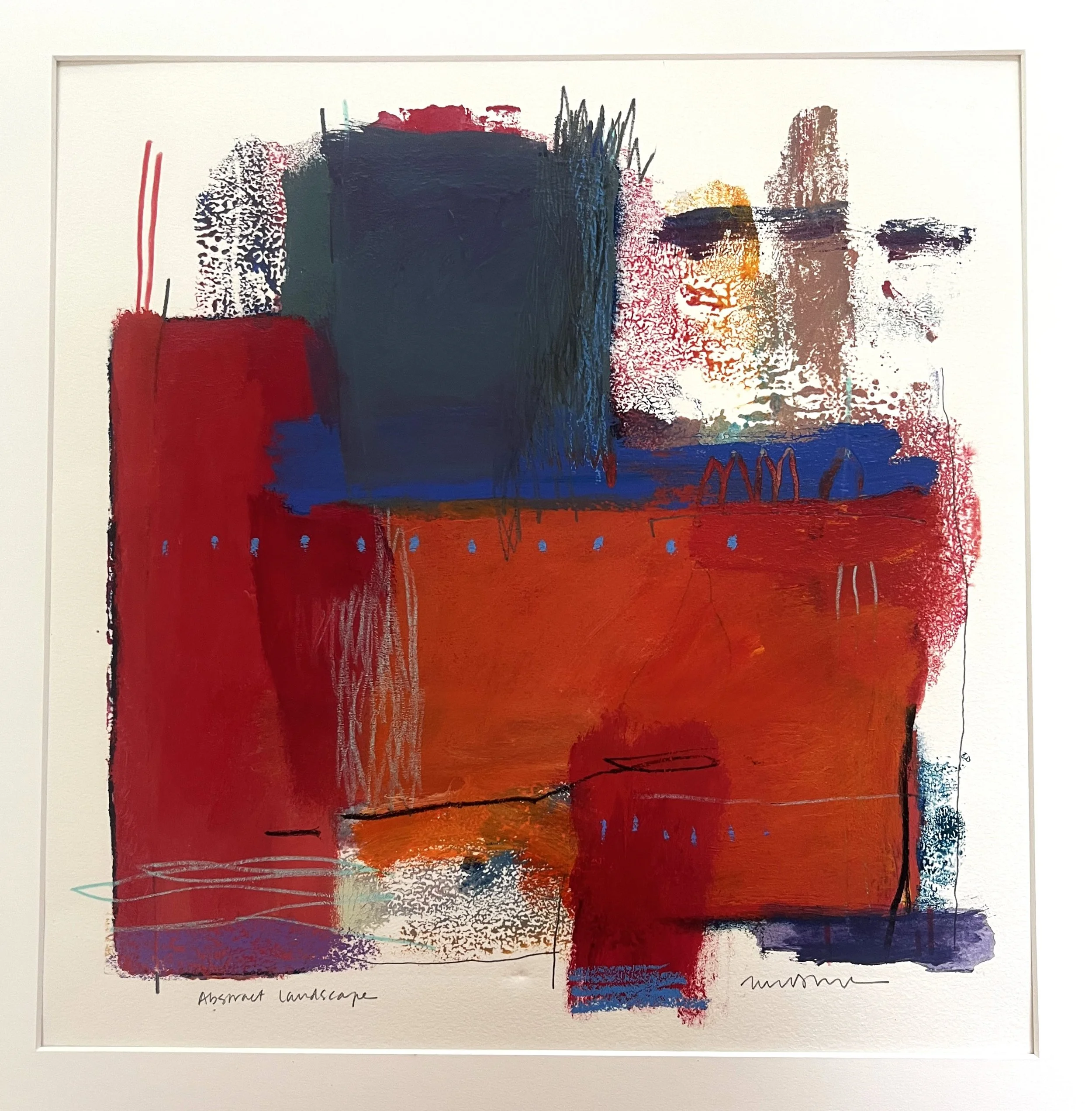 13.5 x 13.5 in, Acrylic on paper, $650.00