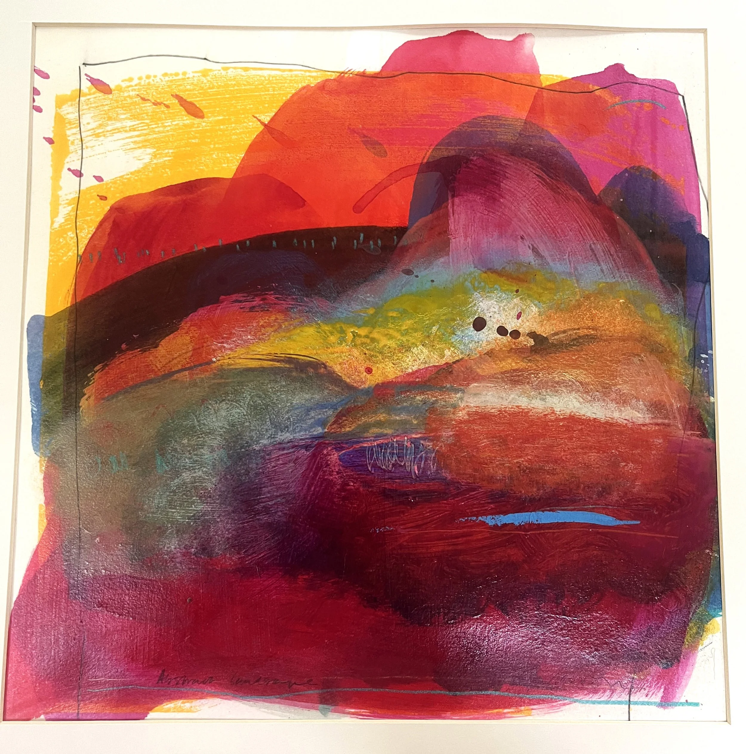 13.5 x 13.5 in, Acrylic on paper, $650.00