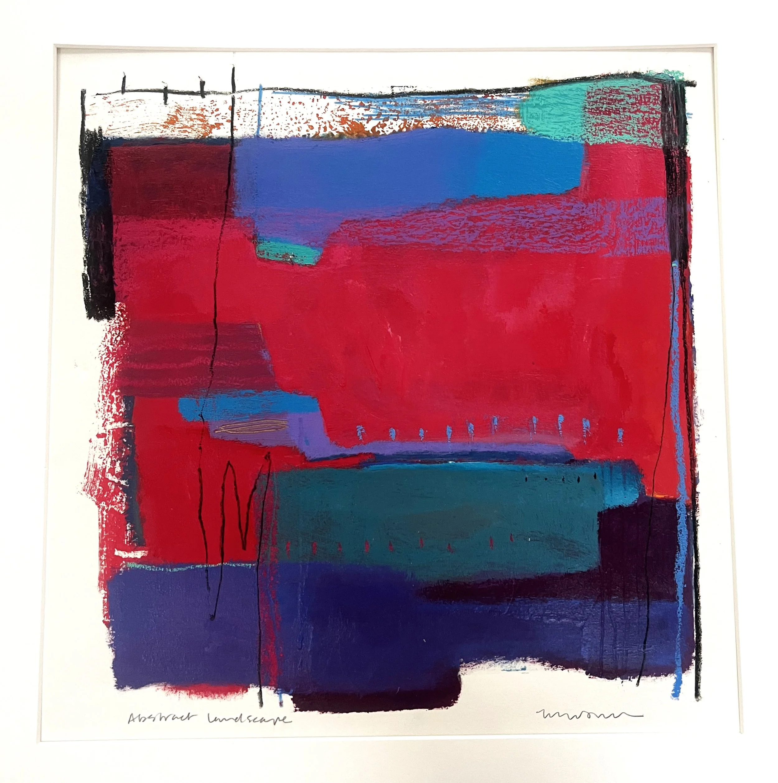 13.5 x 13.5 in, Acrylic on paper, $650.00