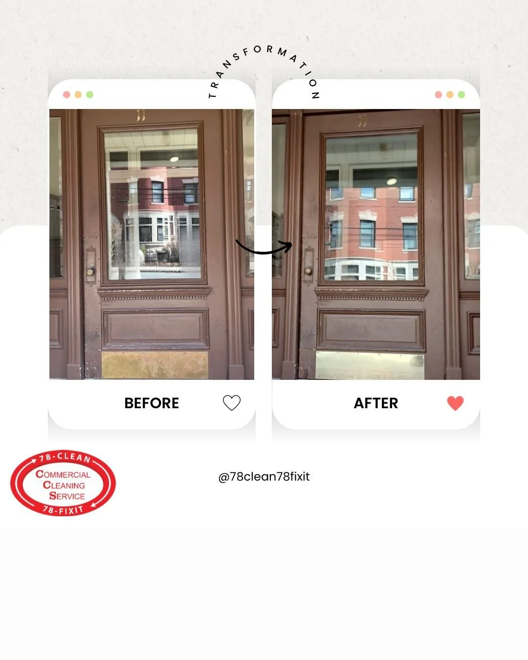 Transform your space with our expert touch! Check out this stunning before-and-after of this kick plate polishing service. Trust CCS for all your chrome and brass polishing needs and see the shine you deserve!