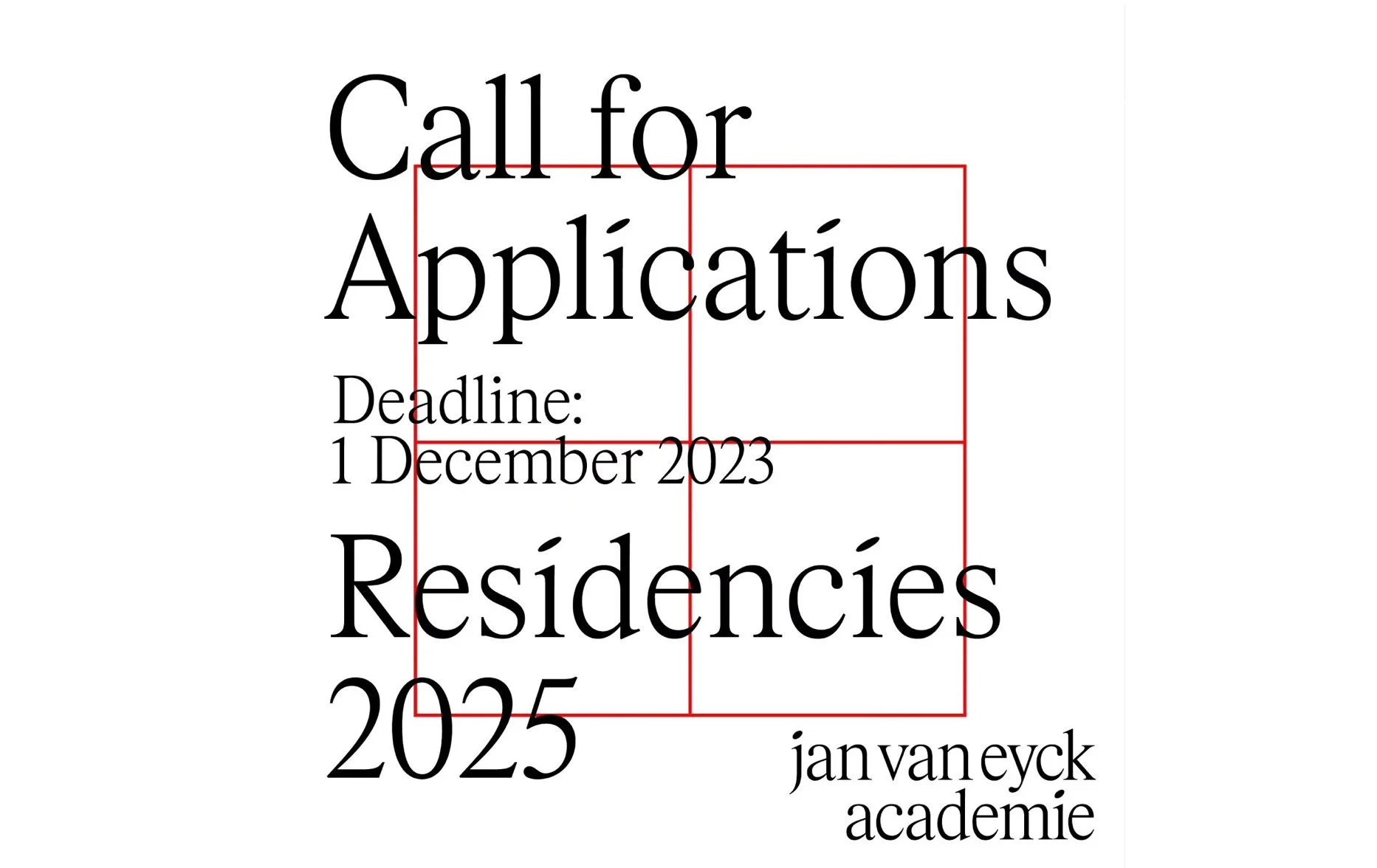 Call for Applications: Residency 2025