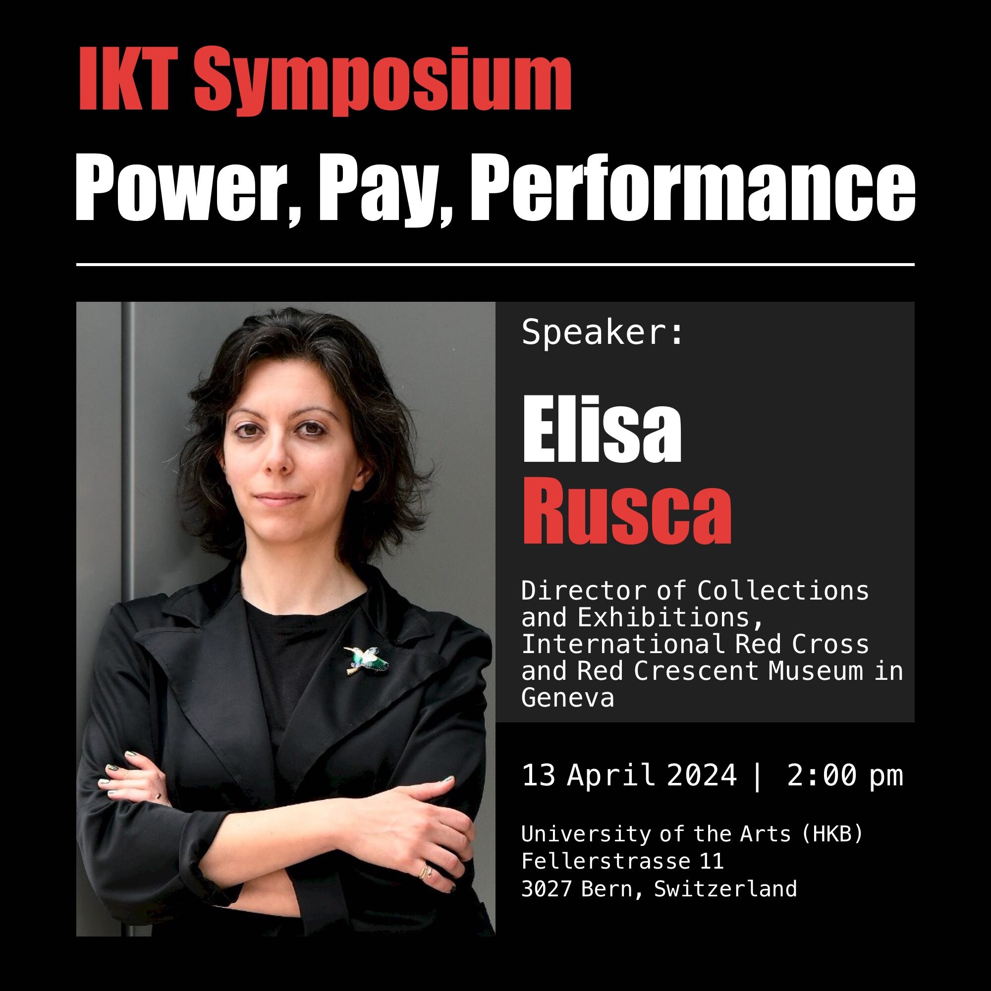 Meet IKT Symposium Speaker: Elisa Rusca

Join us at the IKT Symposium 2024 on April 13th at 2:00 pm to hear from Elisa Rusca, Director of Collections and Exhibitions at the International Red Cross and Red Crescent Museum in Geneva. With a distinguish