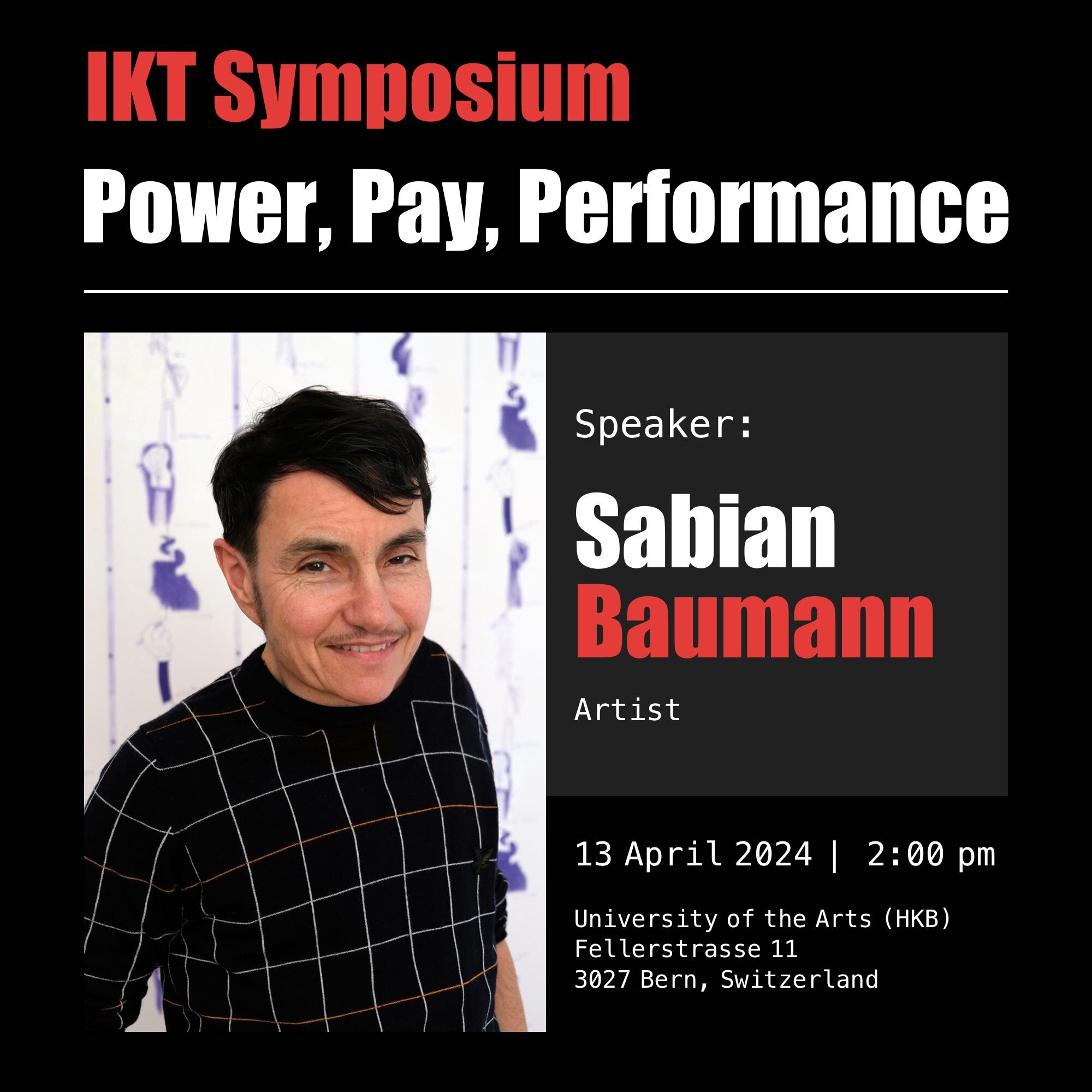 Meet IKT Symposium Speaker: Sabian Bauman @sabianbaum 

Join us at the IKT Symposium 2024 on April 13th at 2:00 pm to hear from Sabian Bauman, a versatile artist from Switzerland known primarily for their work in sculpture and drawing. With exhibitio