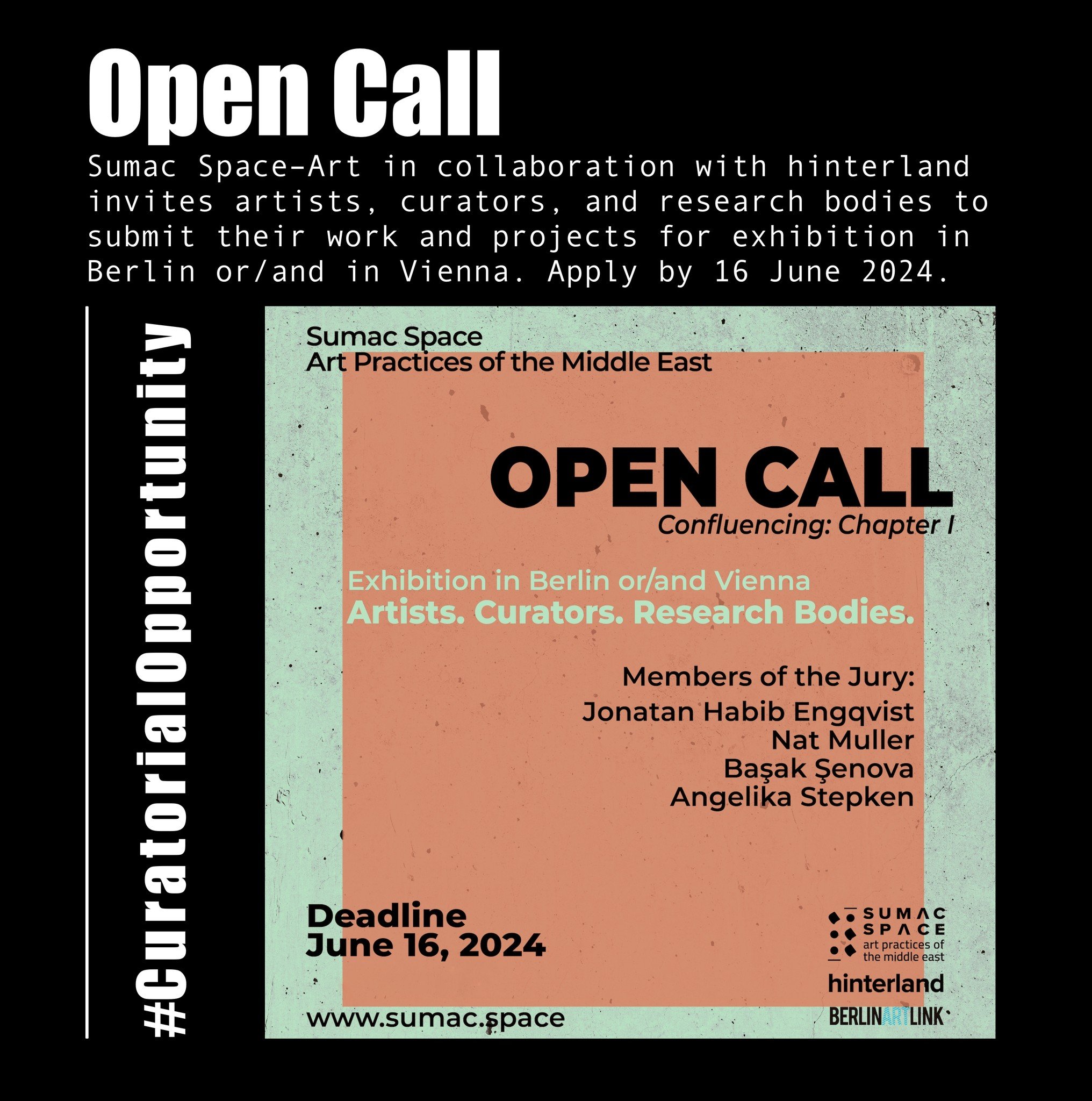 Sumac Space - Art Practices of the Middle East @sumacspace in collaboration with hinterland @hinterlandaustria invites artists, curators, and research bodies who address contemporary urgencies in the context of the challenging socio-political circums