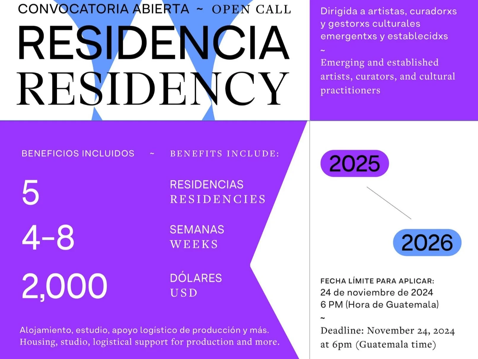 La Nueva Fábrica: 2025 – 2026 Residency Cycle