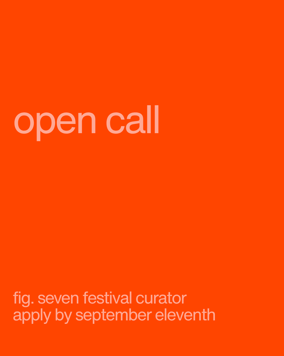 Fig. Seven Festival Curator